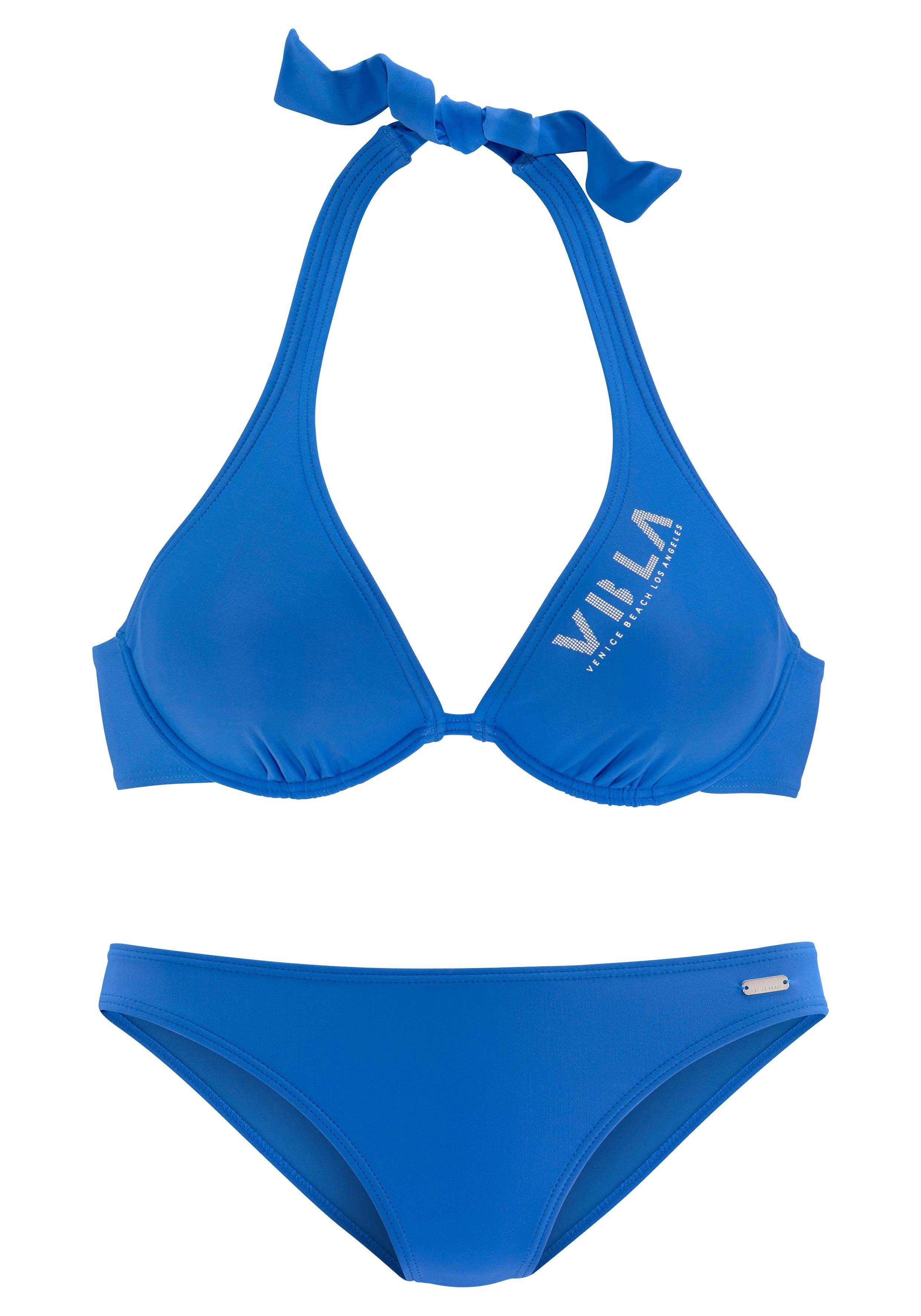 Venice Beach Beugelbikini met contrastkleurig opschrift