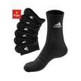 adidas performance functionele sokken cushioned crew socken, 6 paar zwart