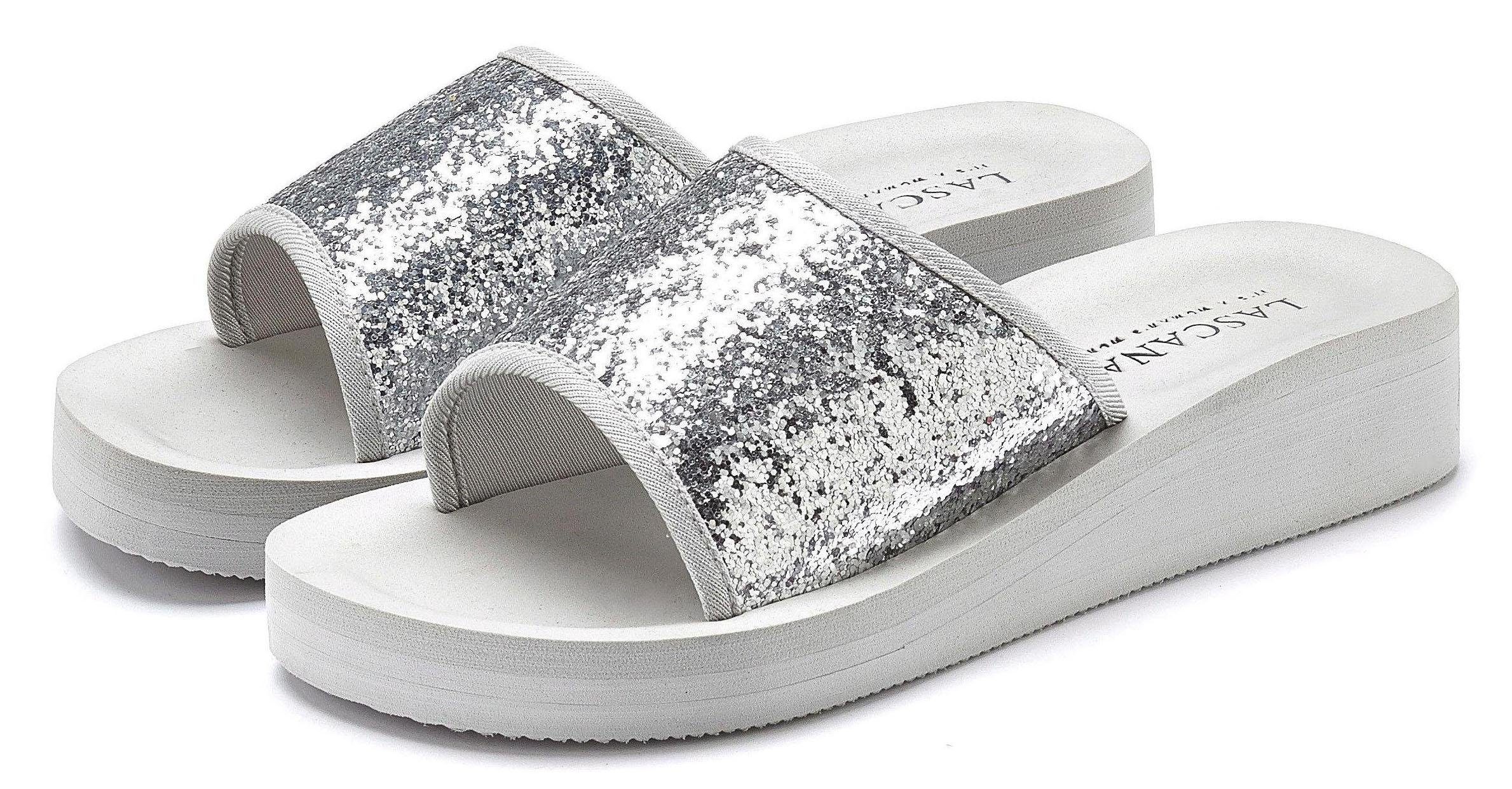 Modern Witte Strand Damesschoenen 2018 Appliques Sleehakken Pantoffel \u0026  Slippers