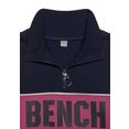 bench. sweatshirt in colourblocking design met logoprint blauw