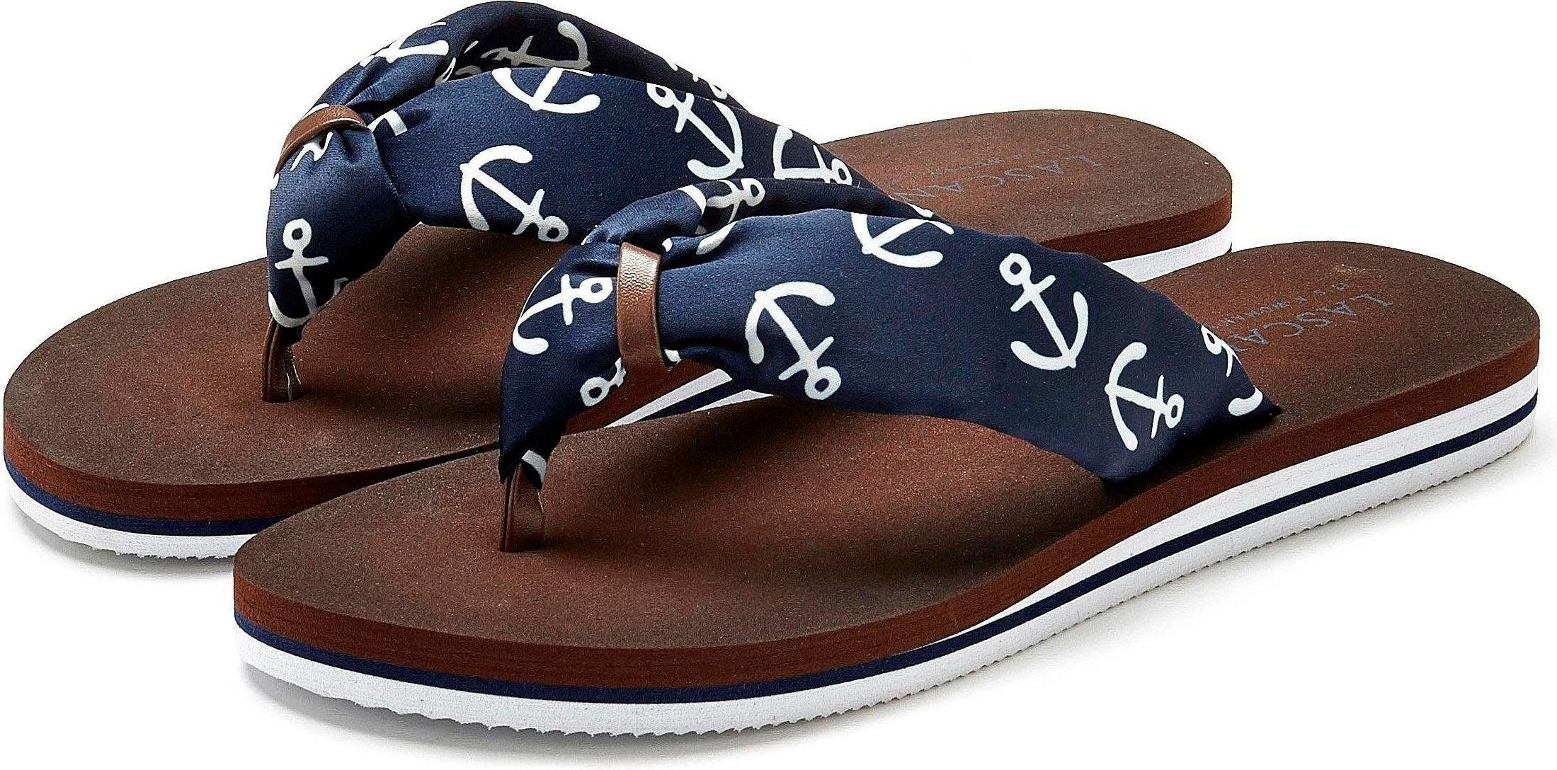 Lascana Badslippers Sandaal, pantoletten, badschoen ultralicht met zacht band VEGAN