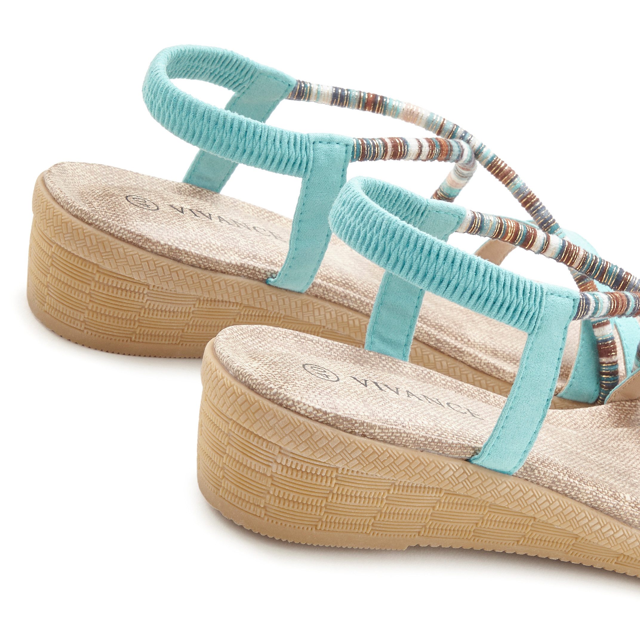 Vivance Sandalen Zomerschoen met subtiele sierdetails, sandaal, zomerschoen vegan
