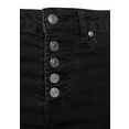 buffalo high-waist jeans met modieuze knoopsluiting zwart