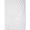 lascana gebreide trui met open gebreid kabelmotief achter wit