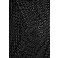 lascana gebreide trui met open gebreid kabelmotief achter zwart