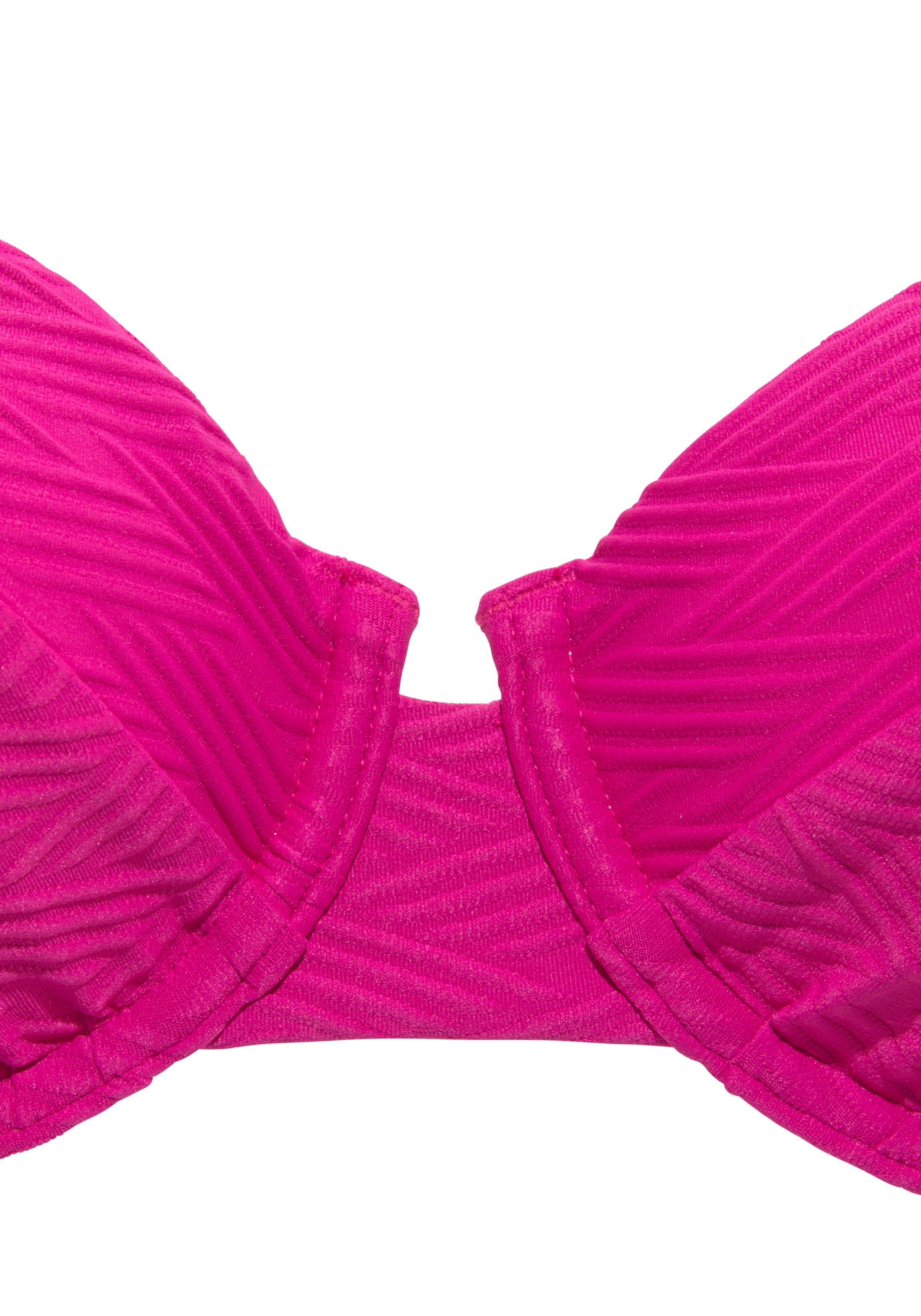Sunseeker Bikinitop met beugels Loretta met structuurpatroon