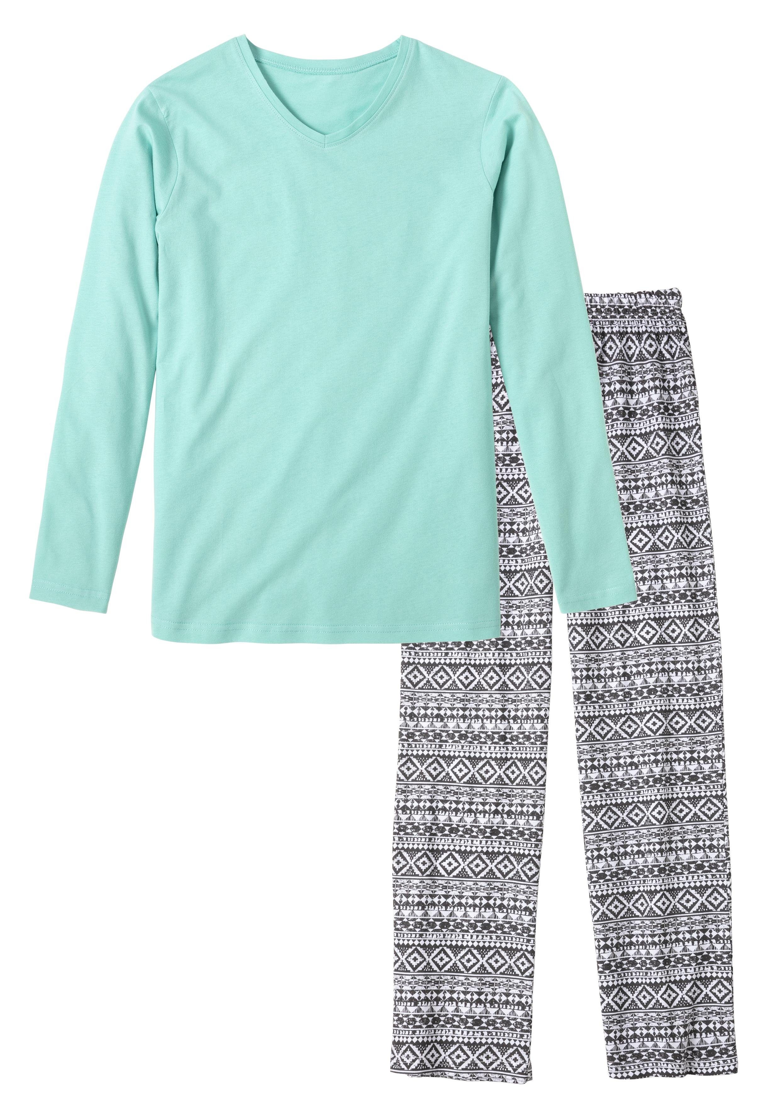 Buffalo Pyjama met cool gedessineerde broek (2-delig, 1 stuk)