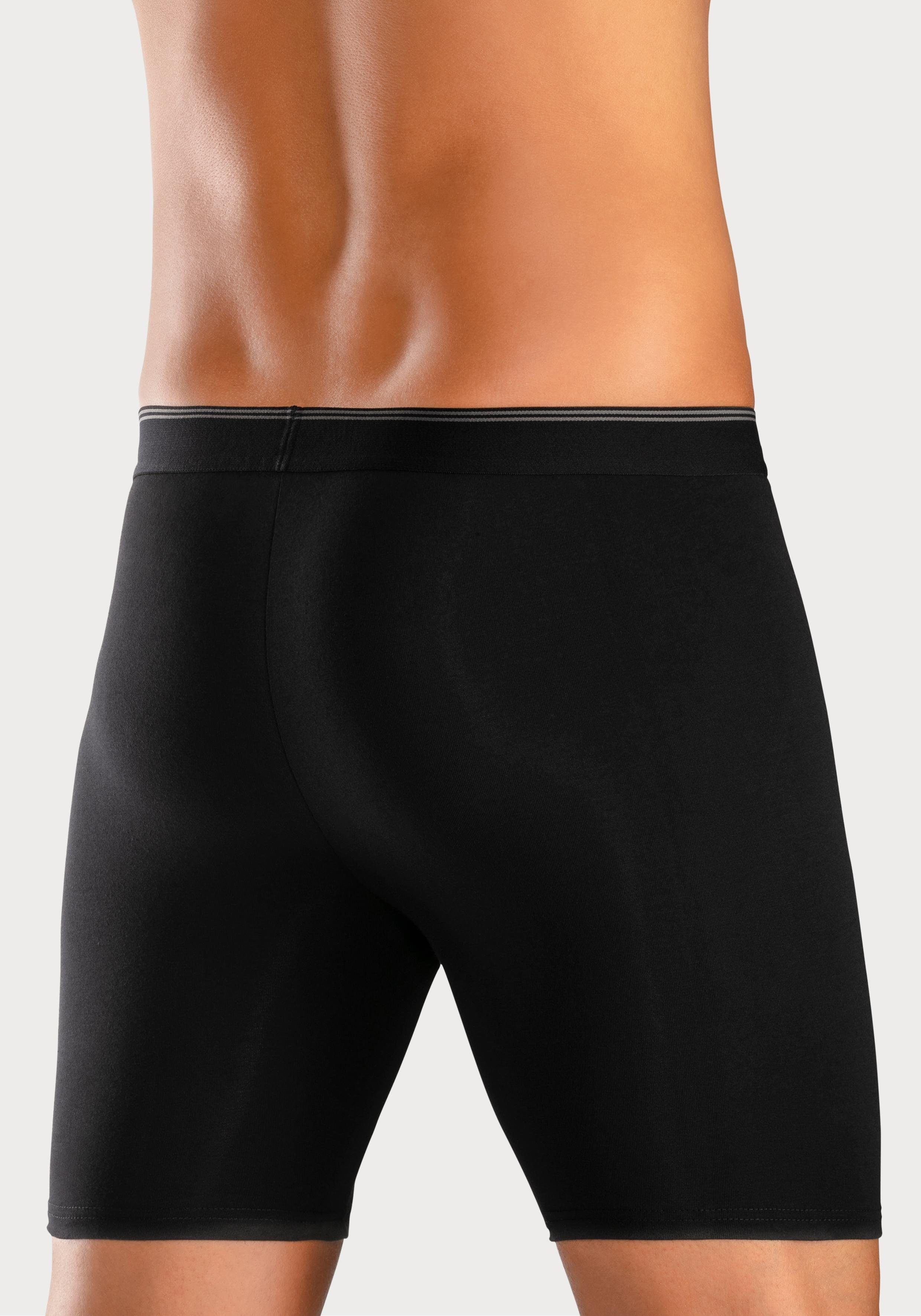 Buffalo Boxershort voor heren in een lang model ook ideaal voor sport en trekking (set, 3 stuks) heren maat M zwart