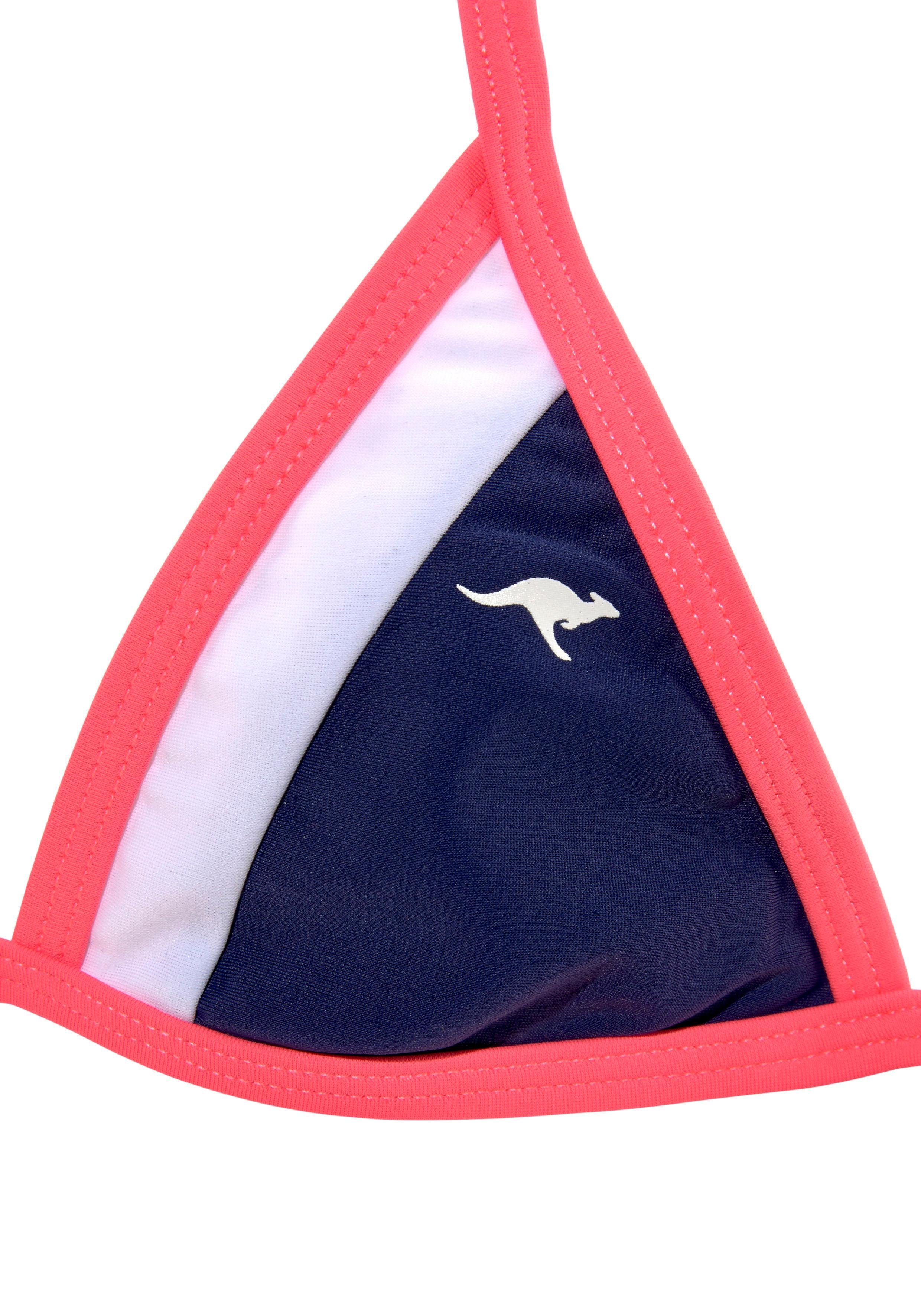 KangaROOS Triangelbikini Energy Kids in cool colourblocking-design bikini's maat 146/152 blauw