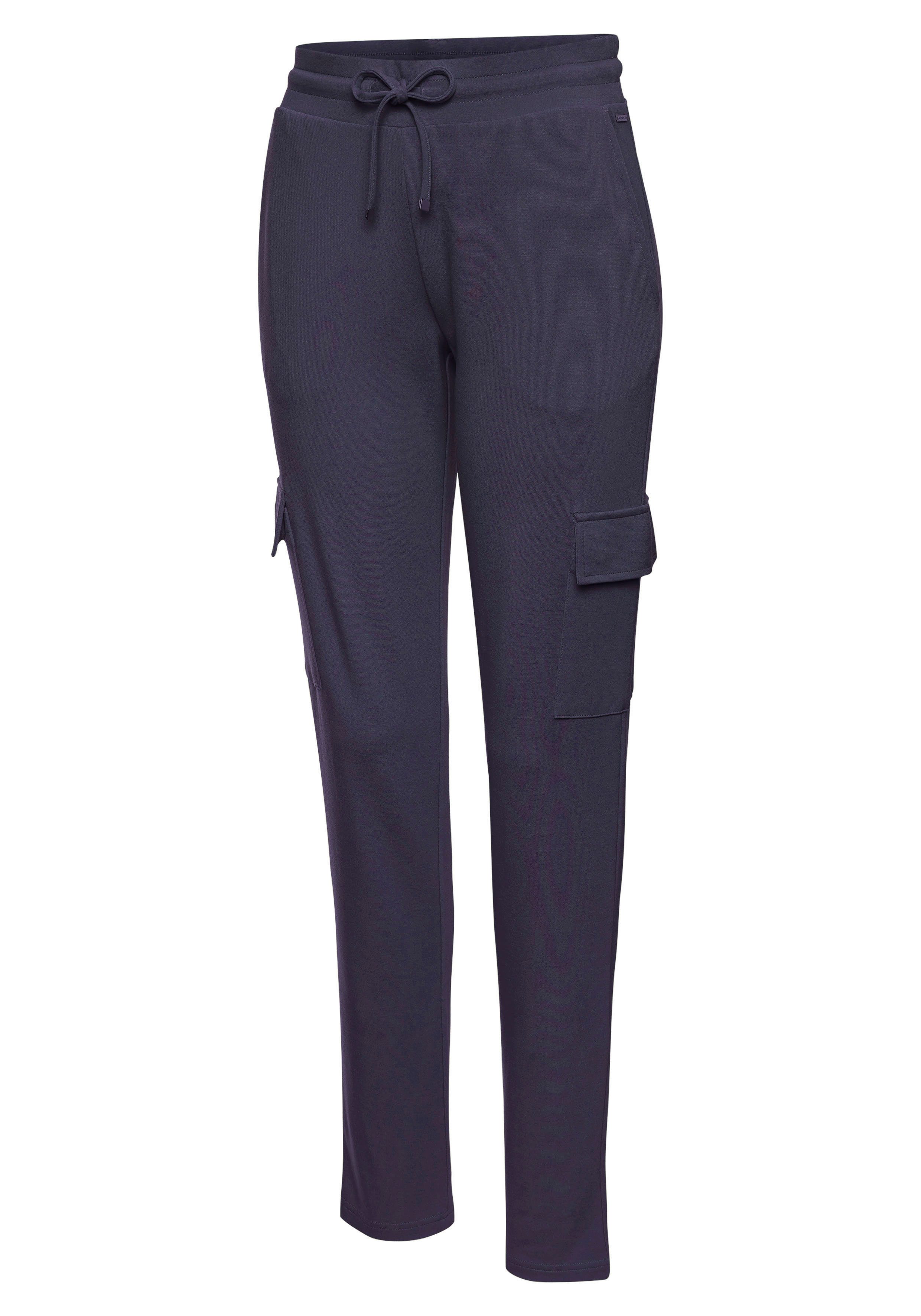 Lascana Cargobroek in zacht vloeiend materiaal, loungewear