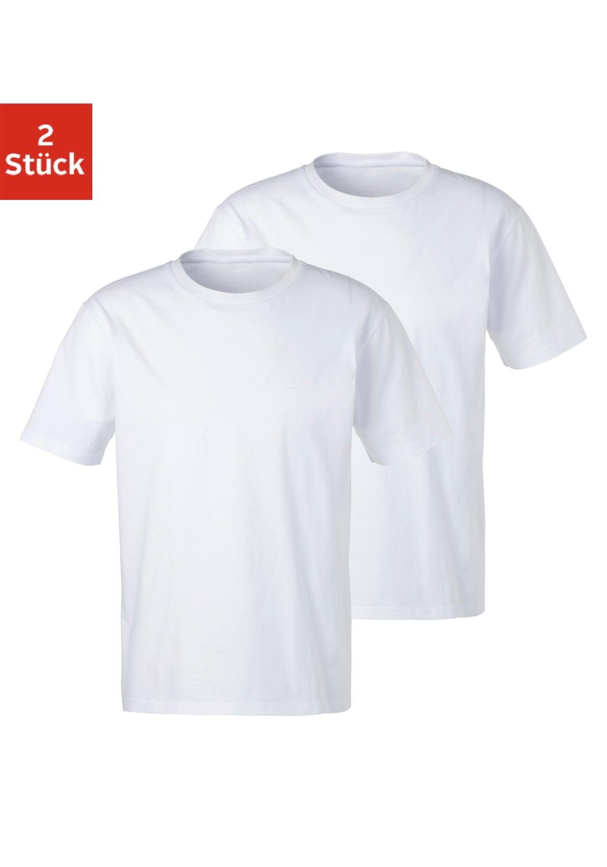 NU 20% KORTING: Bench. T-shirt Homewear Basic in uni (Set van 2)