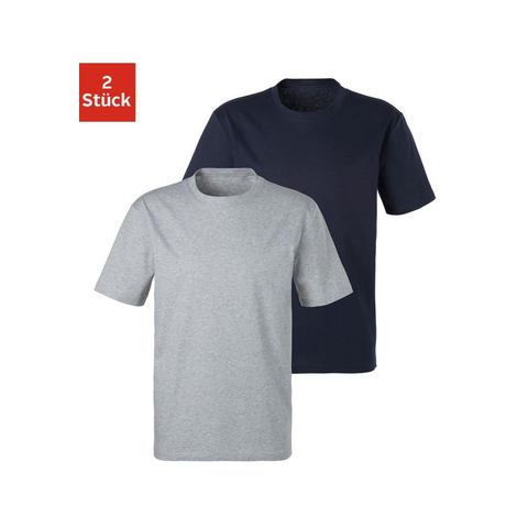NU 20% KORTING: Bench. T-shirt Homewear Basic in uni (Set van 2)
