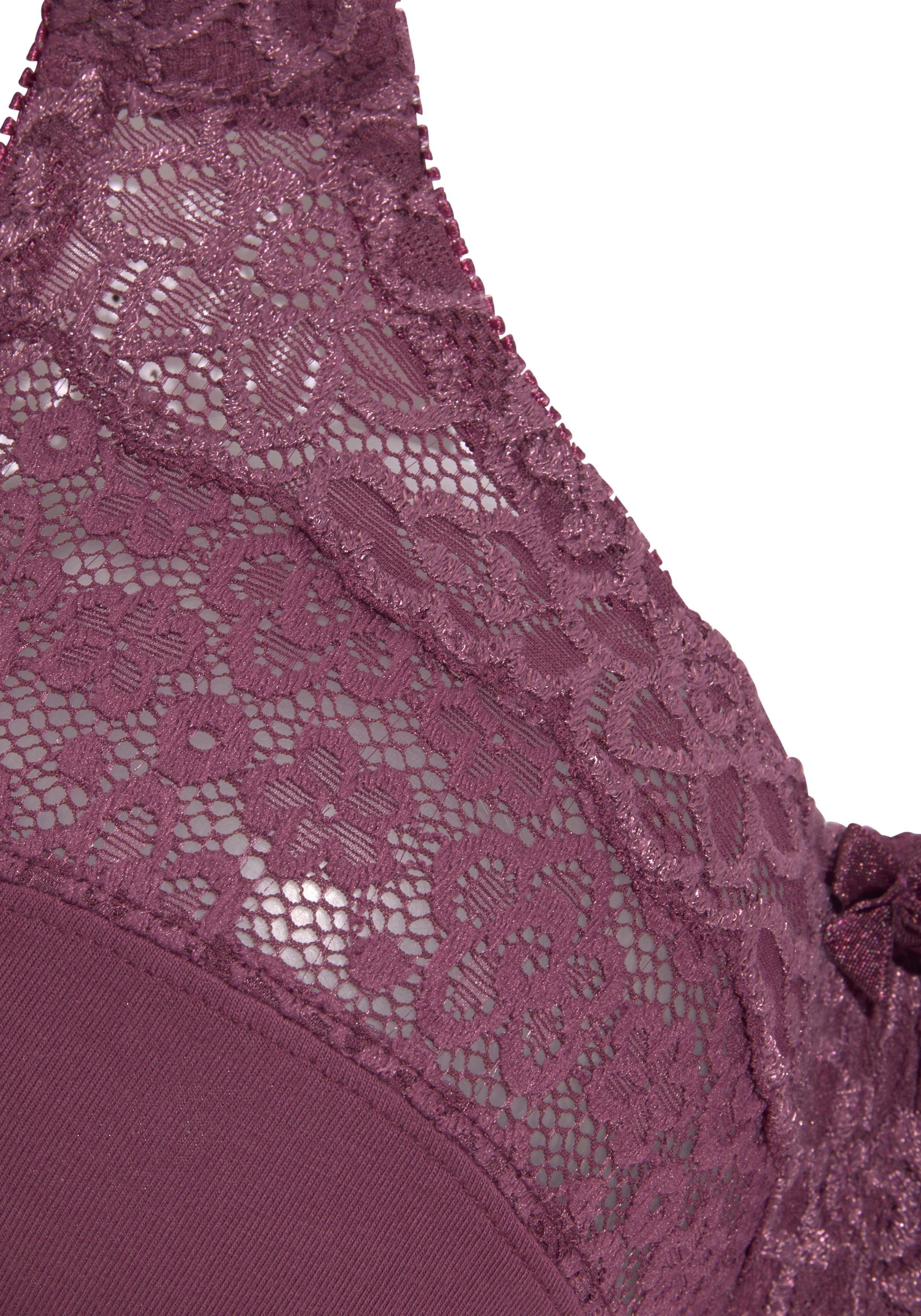 Petite fleur Steun-bh zonder beugels, met elegante kant, basic dessous (Set van 2)