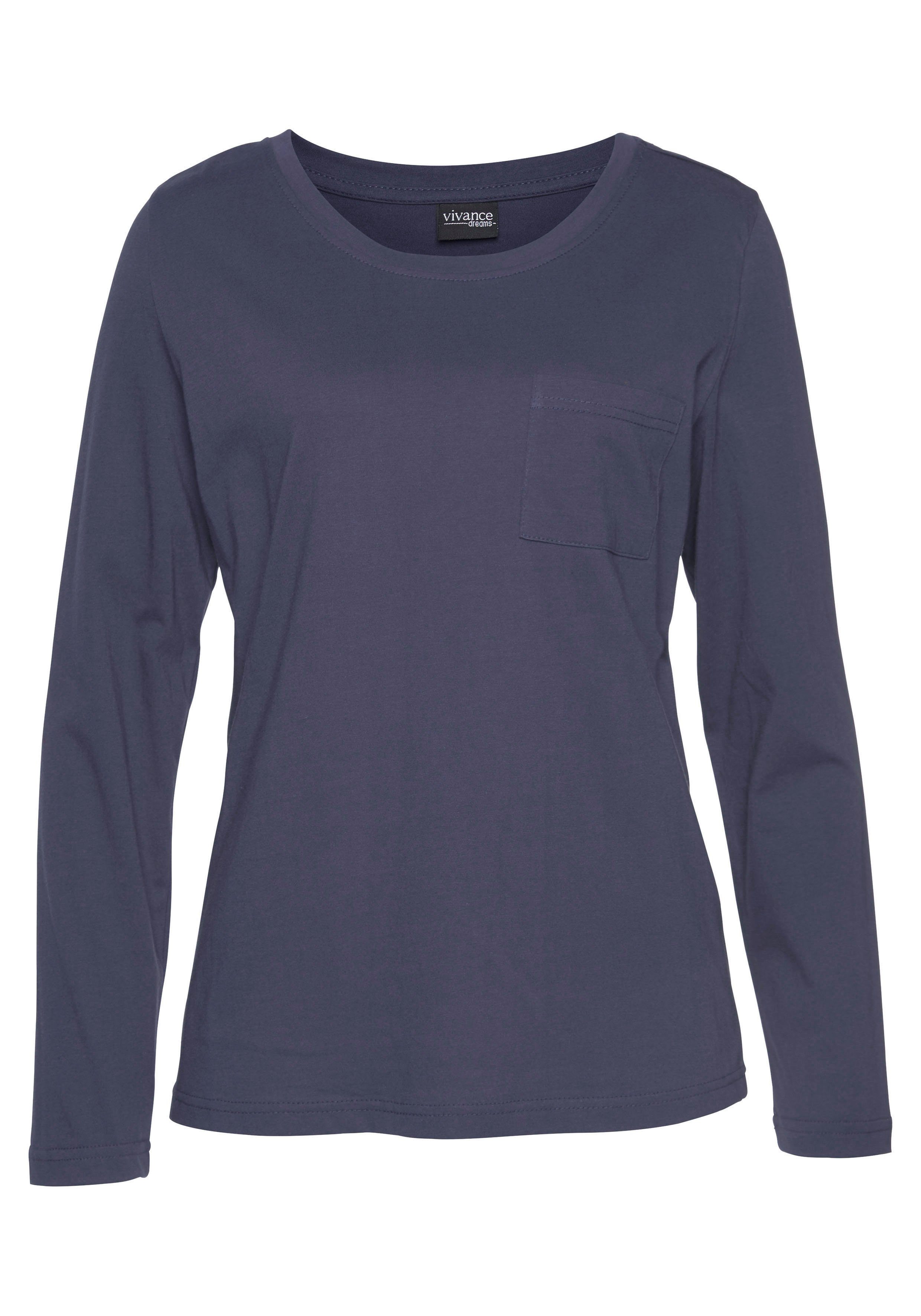 Vivance Dreams Pyjama met gedessineerde pyjamabroek (2-delig, 1 stuk)