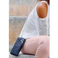lascana schoudertas mini-bag, tasje voor de mobiele telefoon, kan omgehangen worden, met ster-stempeldruk zwart