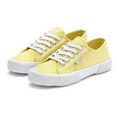 lascana sneakers van textiel geel