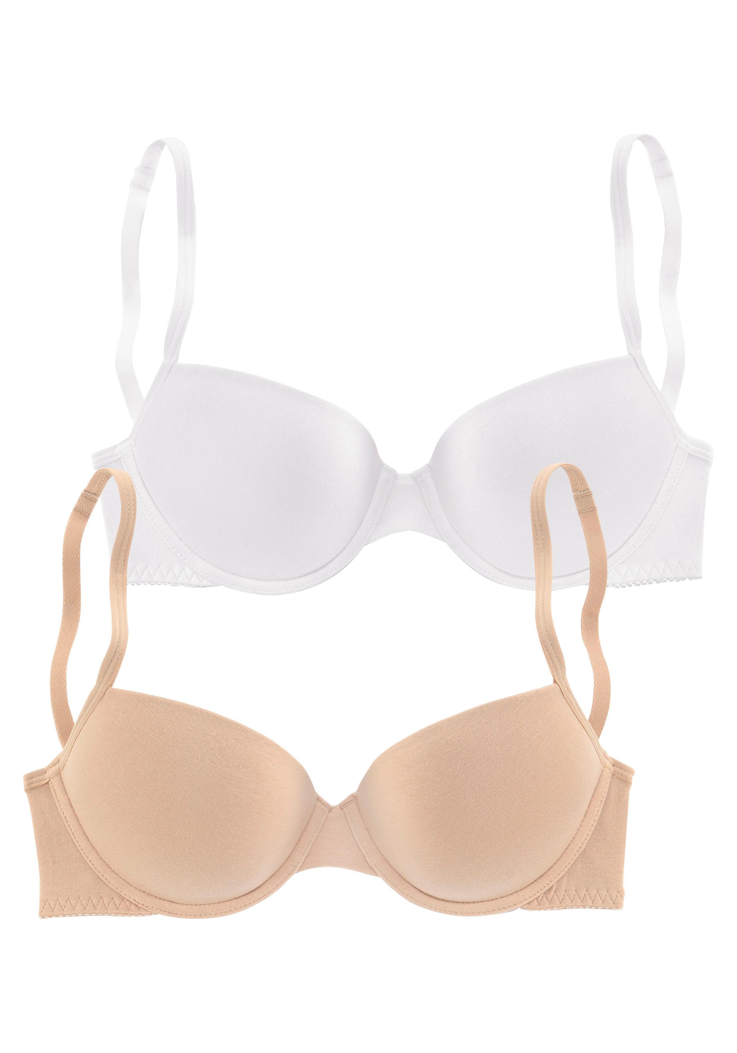 Petite fleur Push-up-bh met beugel, met uitneembare vullingen (Set van 2)