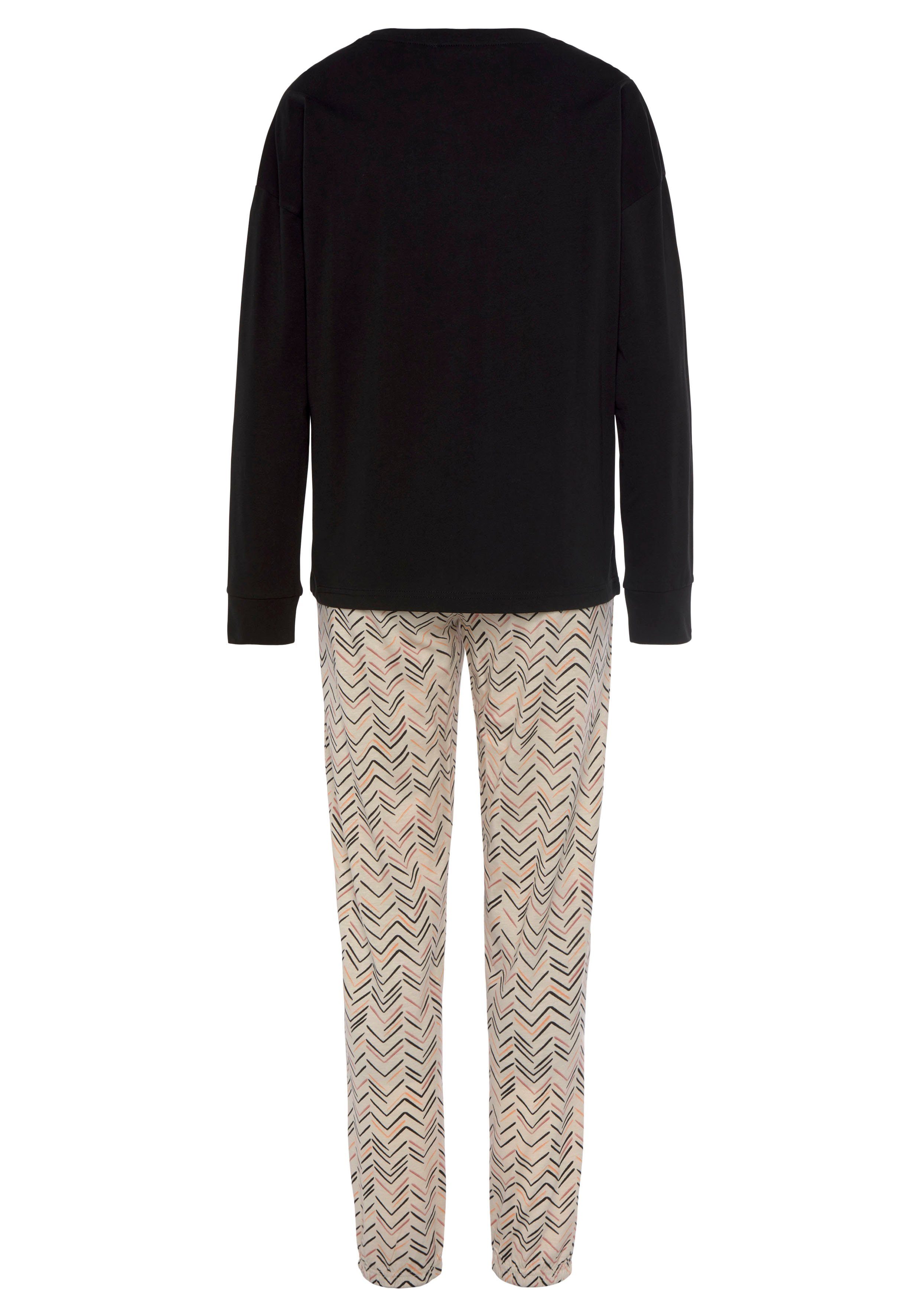 Vivance Dreams Pyjama met schilderachtig visgraatpatroon (2-delig)