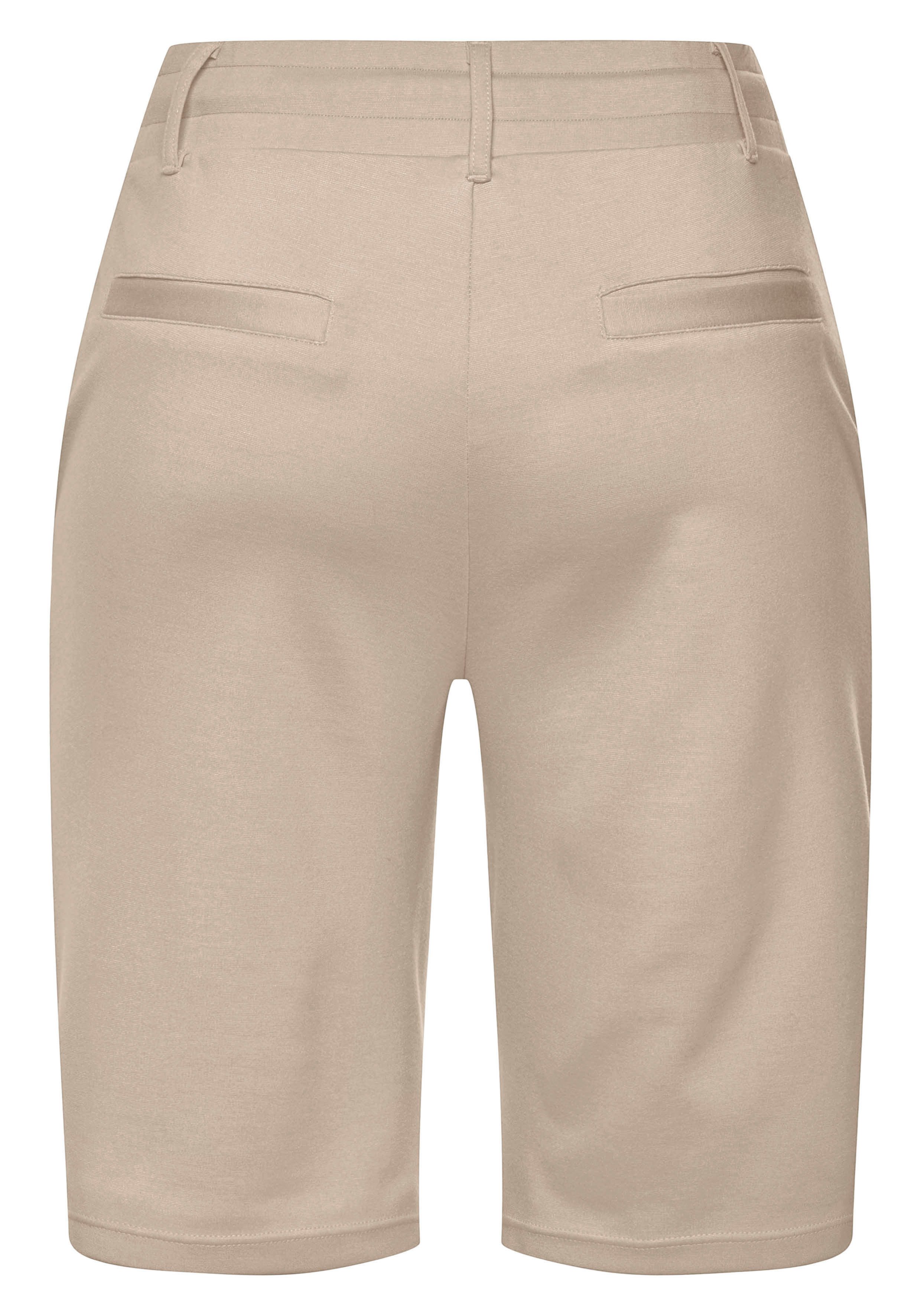 Lascana Short met riemlussen en bindband, loungewear