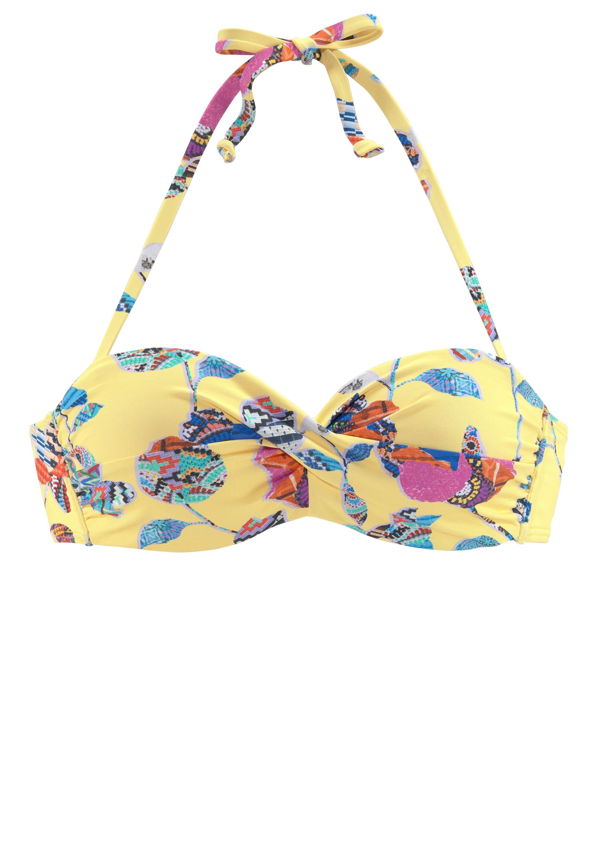 Sunseeker Beugelbikinitop in bandeaumodel Jam in wikkel-look