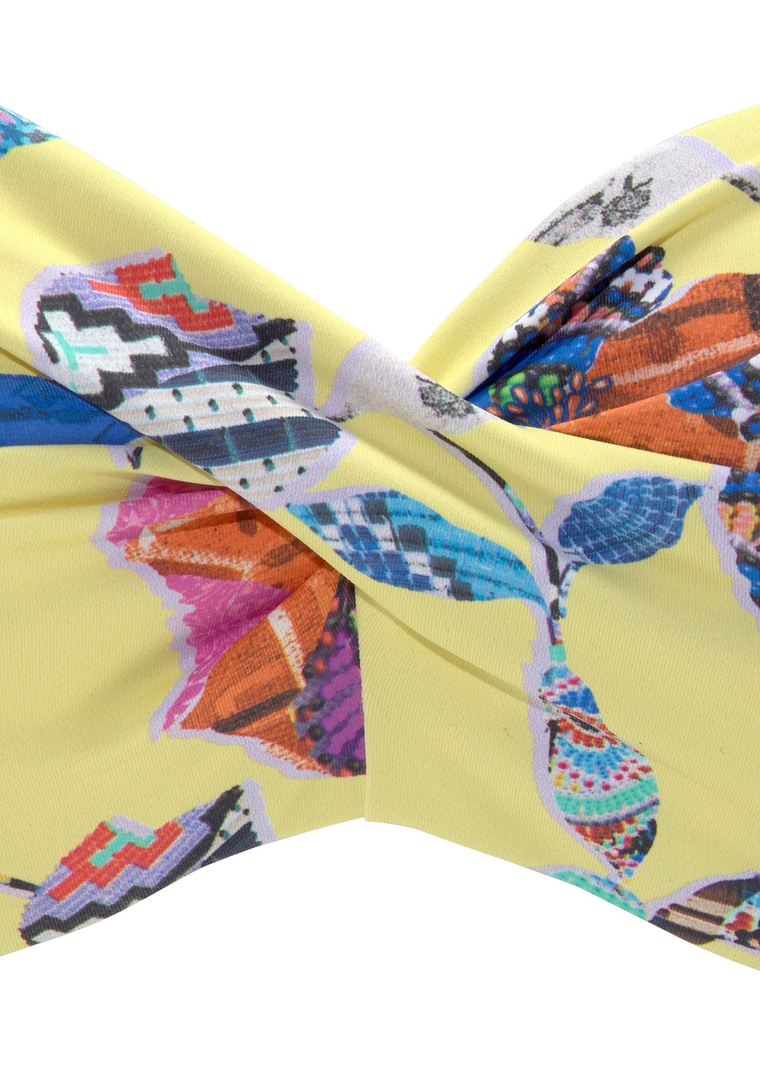 Sunseeker Beugelbikinitop in bandeaumodel Jam in wikkel-look