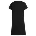 vivance dreams nachthemd in wijd model met een opschrift zwart