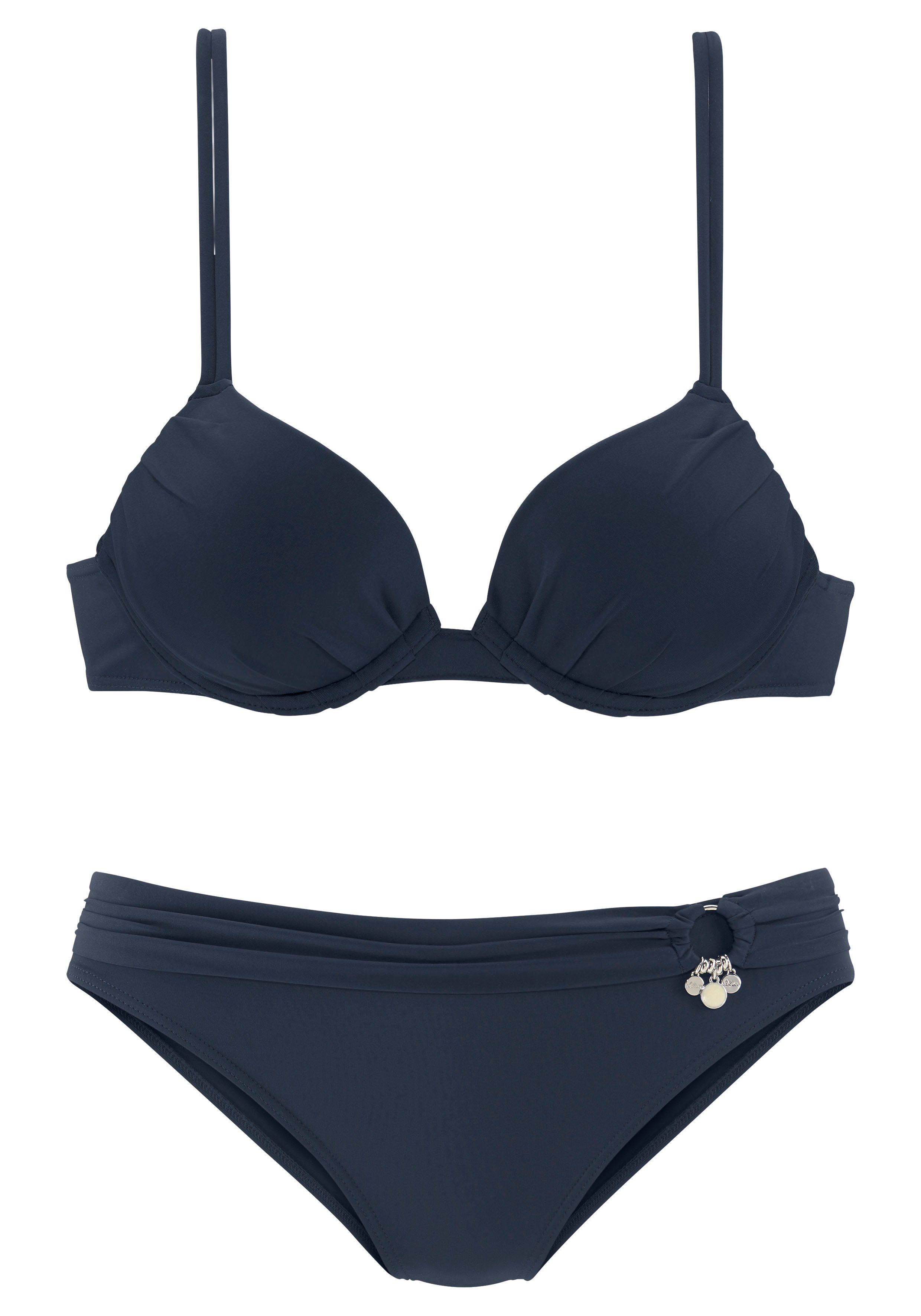 s.Oliver RED LABEL Beachwear Push-upbikini met sierring aan de broek