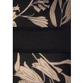 lascana gedessineerde jurk met bloemenprint zwart
