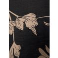 lascana gedessineerde jurk met bloemenprint zwart