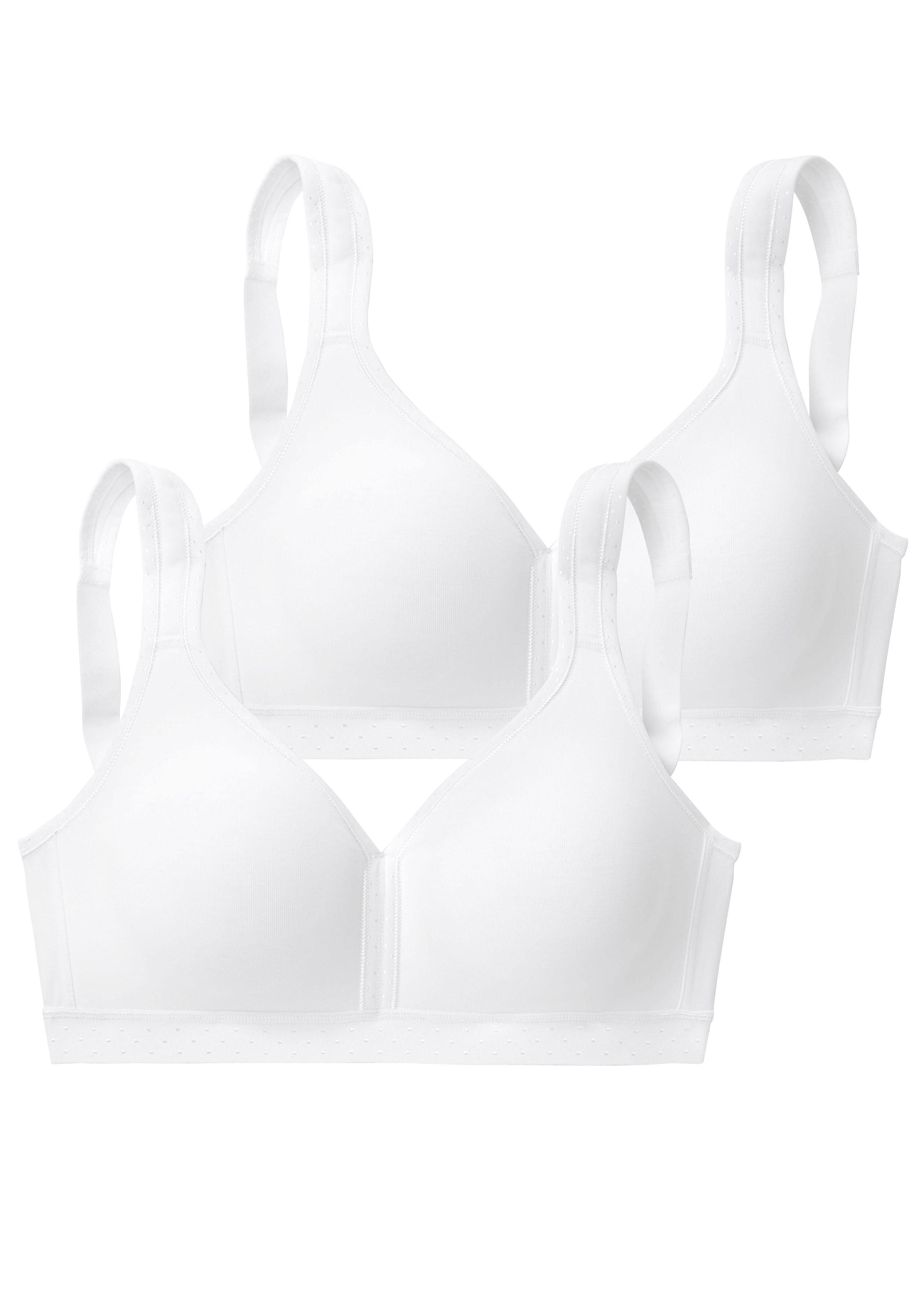 Petite fleur Soft-bh zonder beugels van zacht katoen (Set van 2)