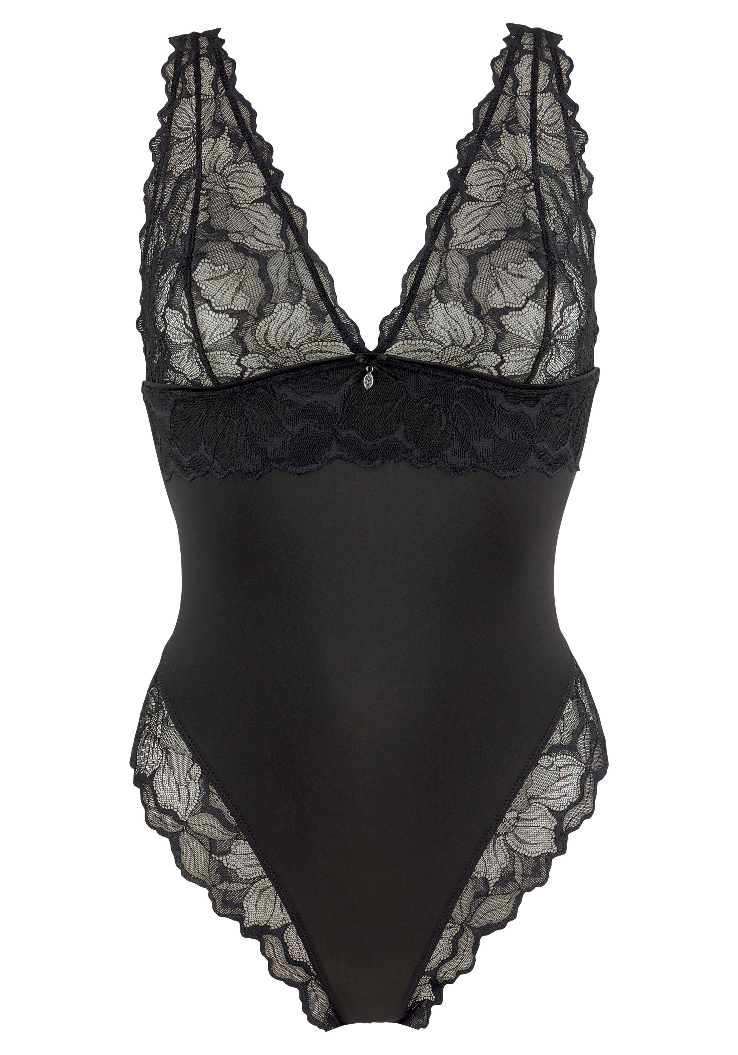 Lascana Body met hoge beenopeningen en fijne kant, sexy lingerie