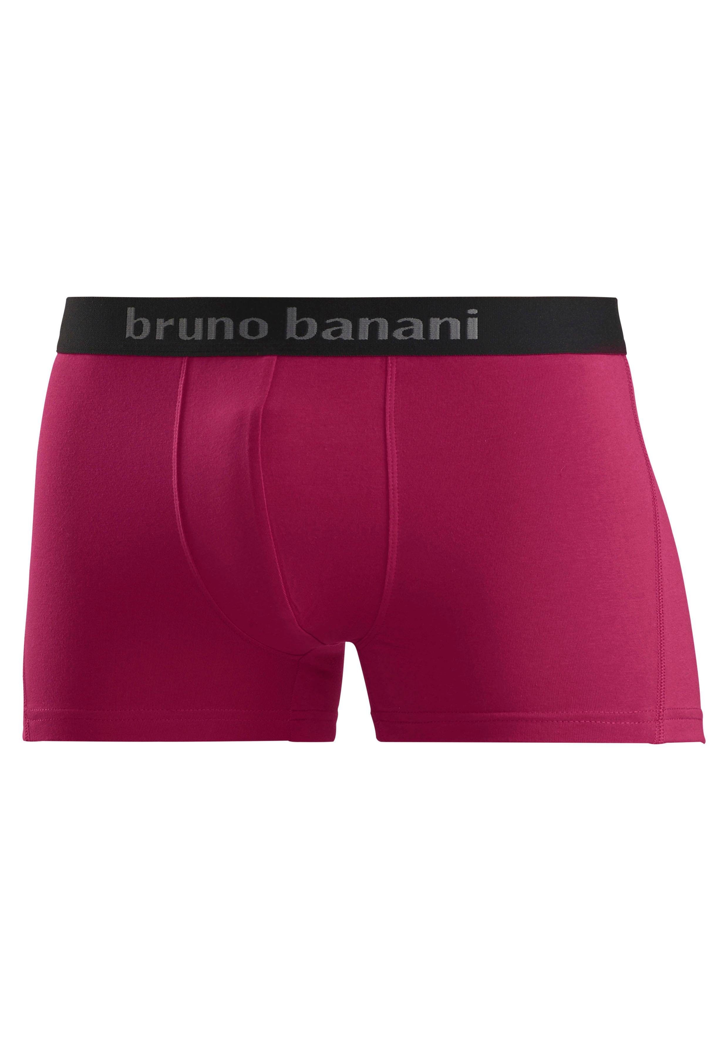Bruno Banani Boxershort voor heren met gekleurd merkopschrift bij de boord (set, 4 stuks)