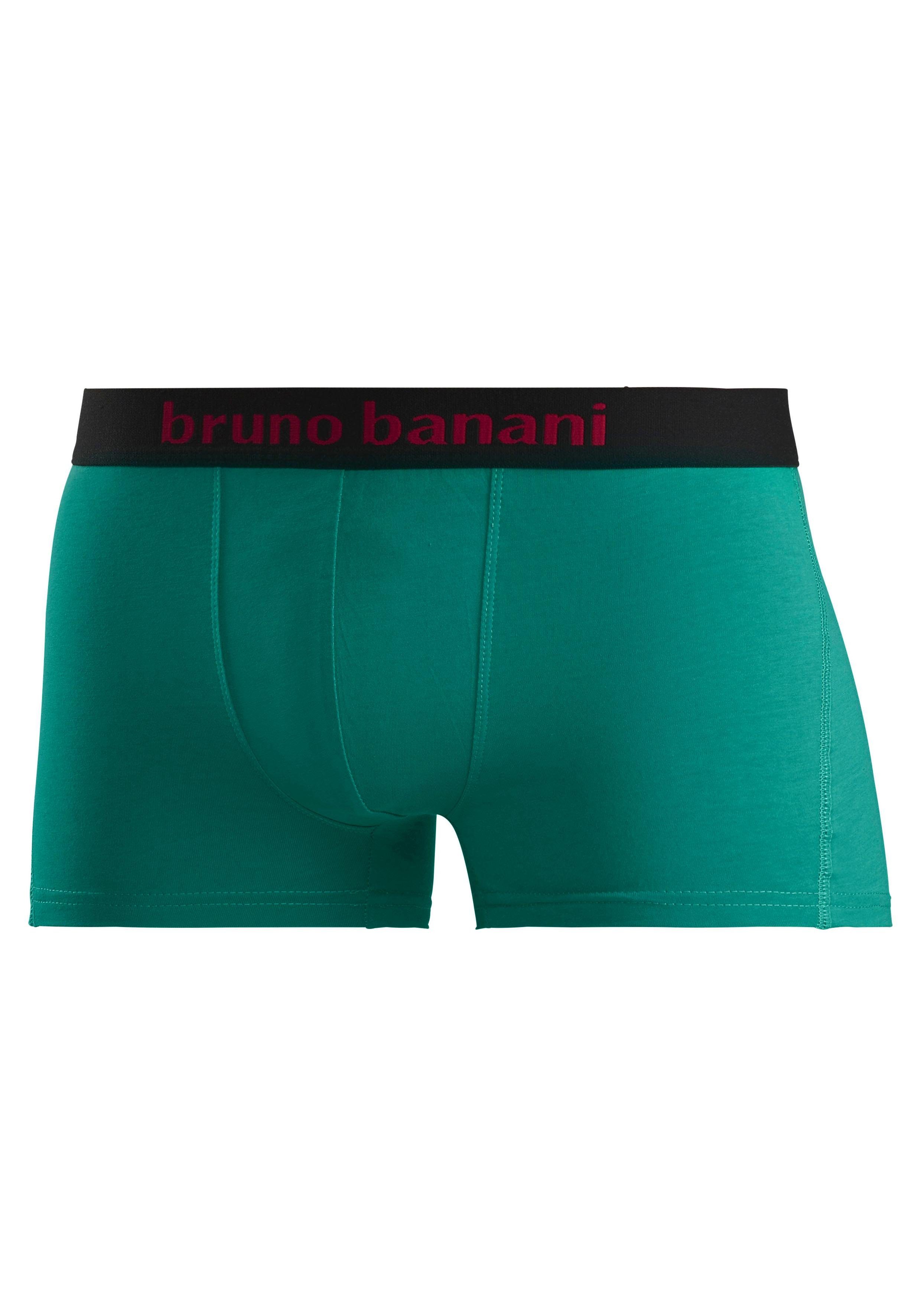 Bruno Banani Boxershort voor heren met gekleurd merkopschrift bij de boord (set, 4 stuks)