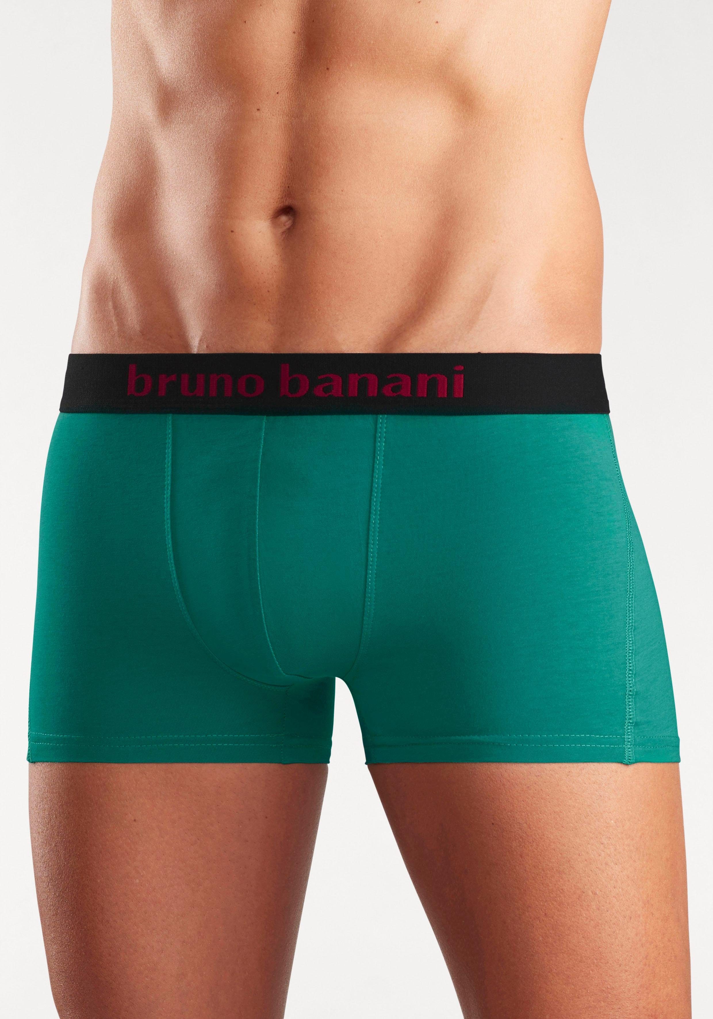 Bruno Banani Boxershort voor heren met gekleurd merkopschrift bij de boord (set, 4 stuks)