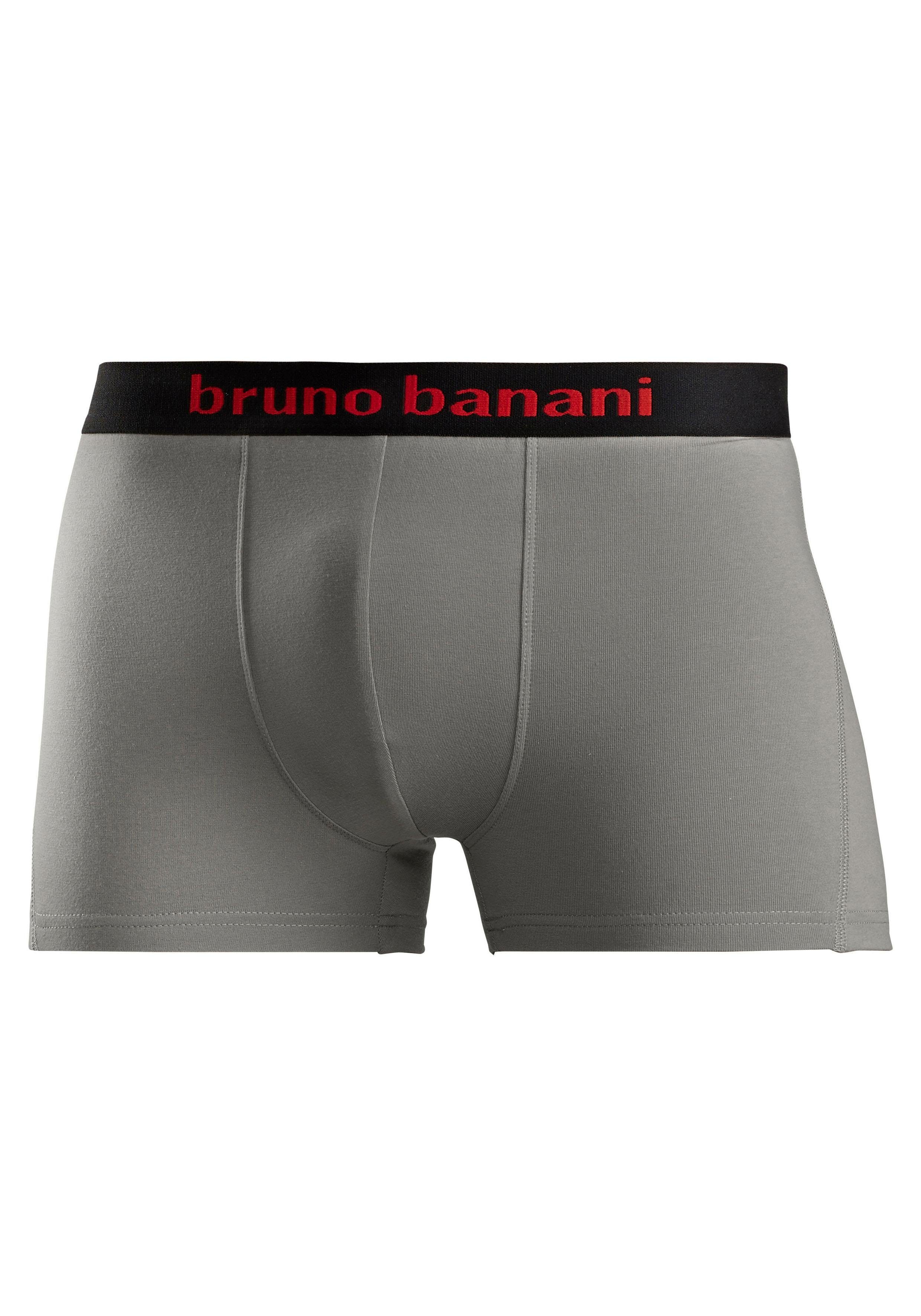Bruno Banani Boxershort voor heren met gekleurd merkopschrift bij de boord (set, 4 stuks)