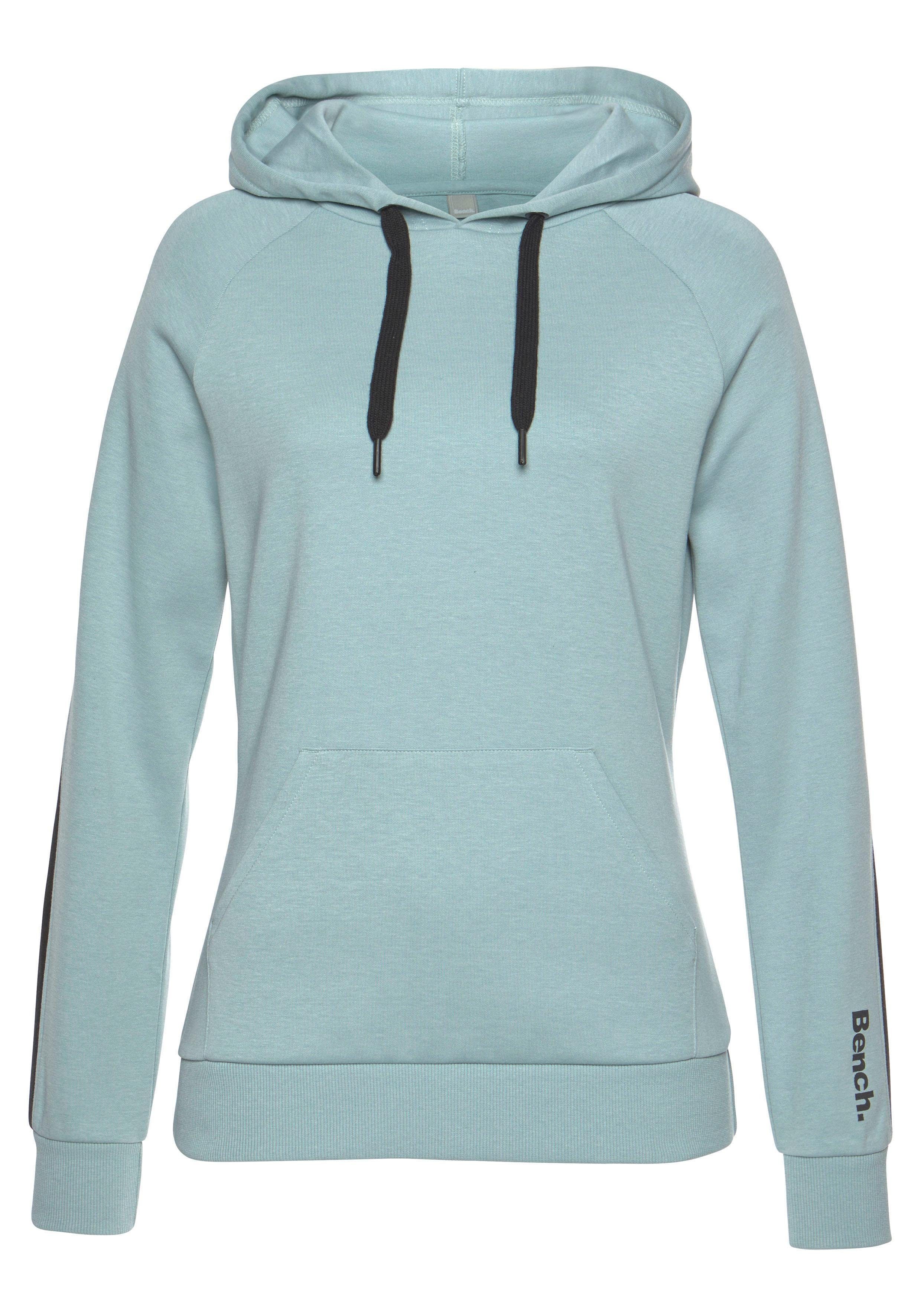 Bench. Loungewear Hoodie met zijstrepen en kangoeroezak, loungepak, hoodie