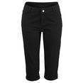 beachtime 7-8-capri jeans zwart