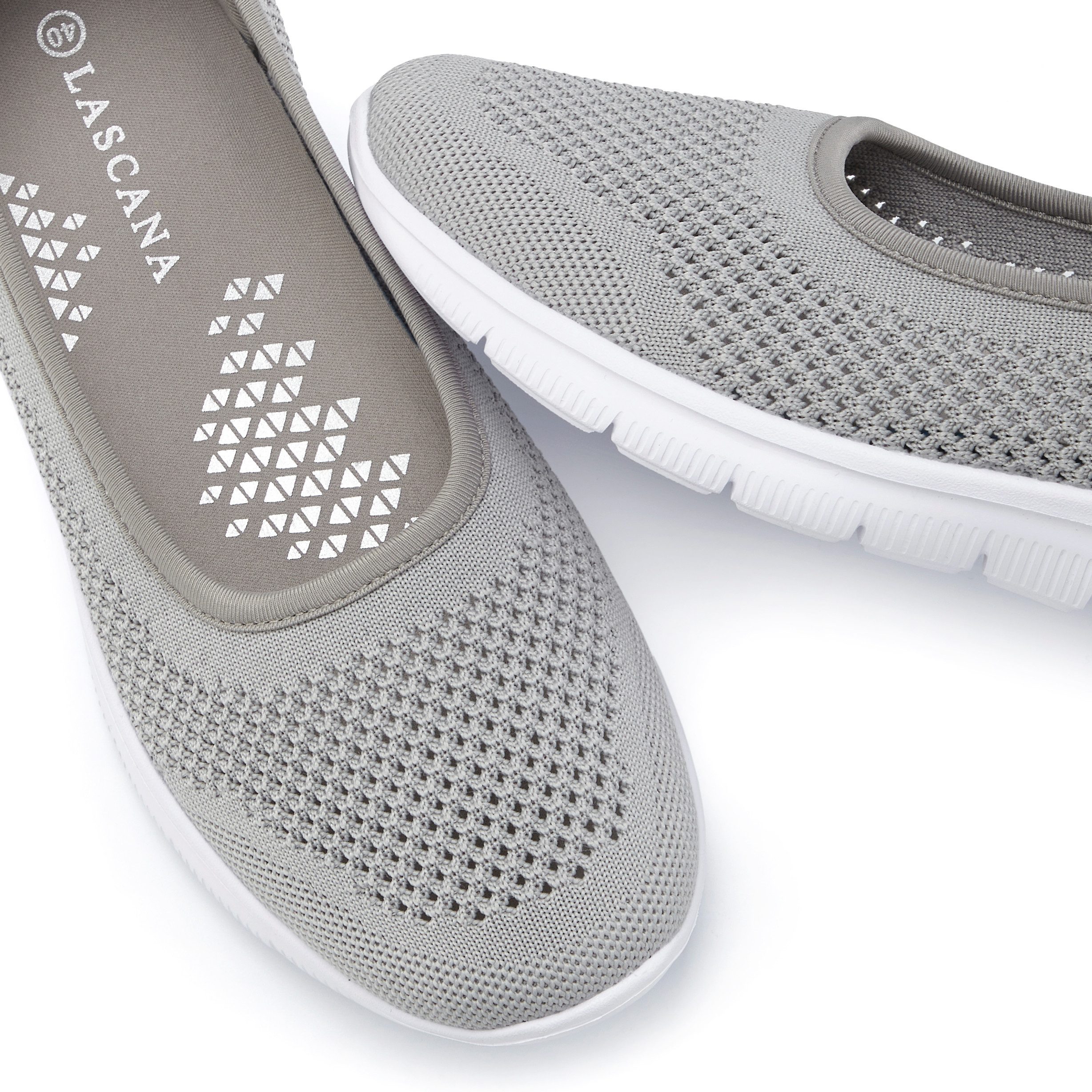 Lascana Sneaker-ballerina’s ultralichte slipper, slip-on sneaker, vrijetijdsschoen vegan