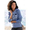 elbsand hoodie joerna met logoprint voor blauw