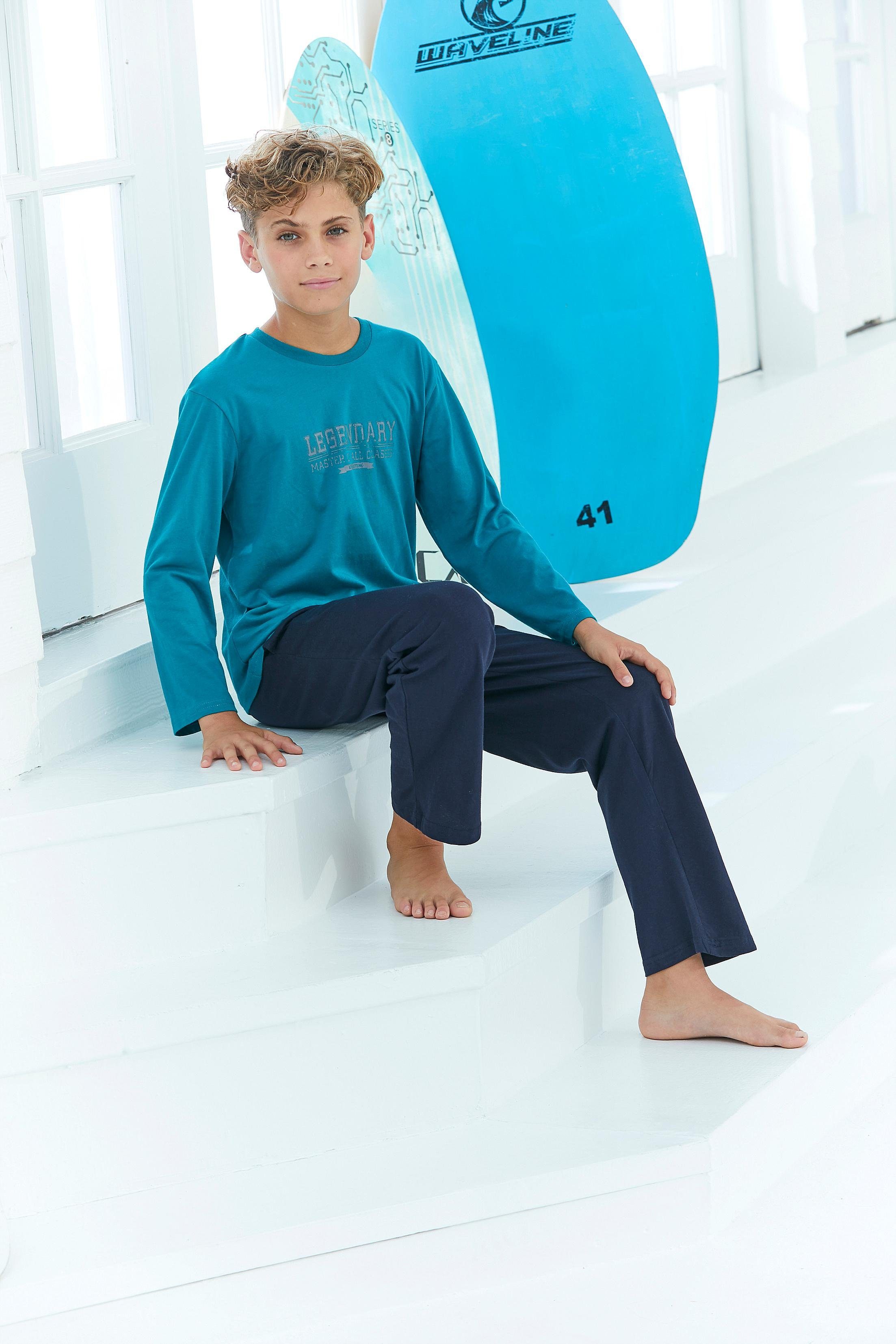le jogger® Pyjama Met strepen en print (4-delig, Set van 2)