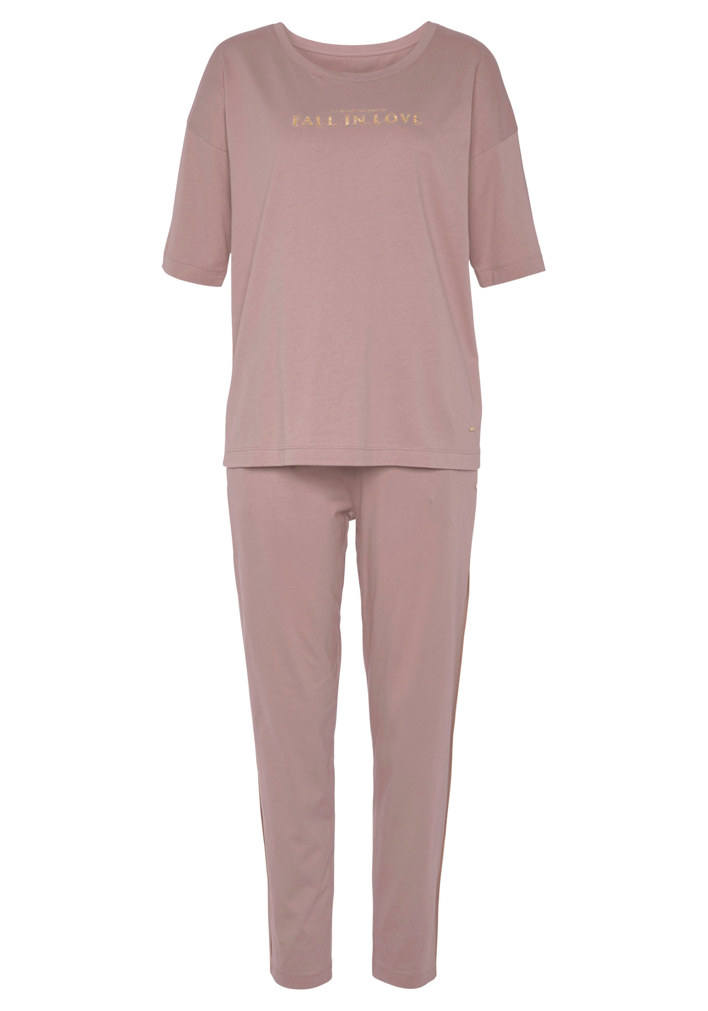 Vivance Dreams Pyjama met mooie foildruk (2-delig)