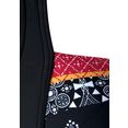 lascana badpak kimer met moderne print en modellerend effect zwart