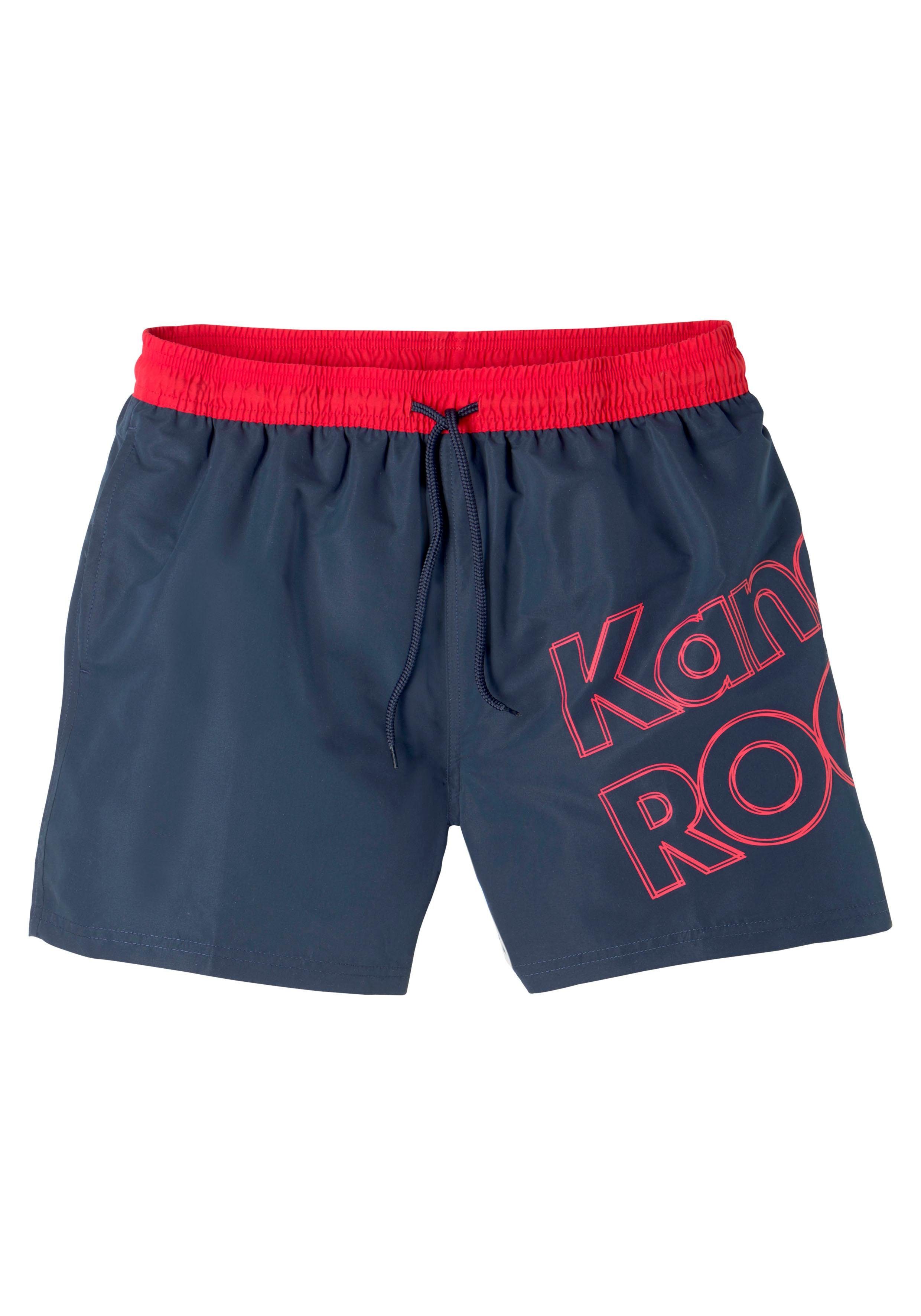 KangaROOS Zwemshort Adams met groot logo-opschrift