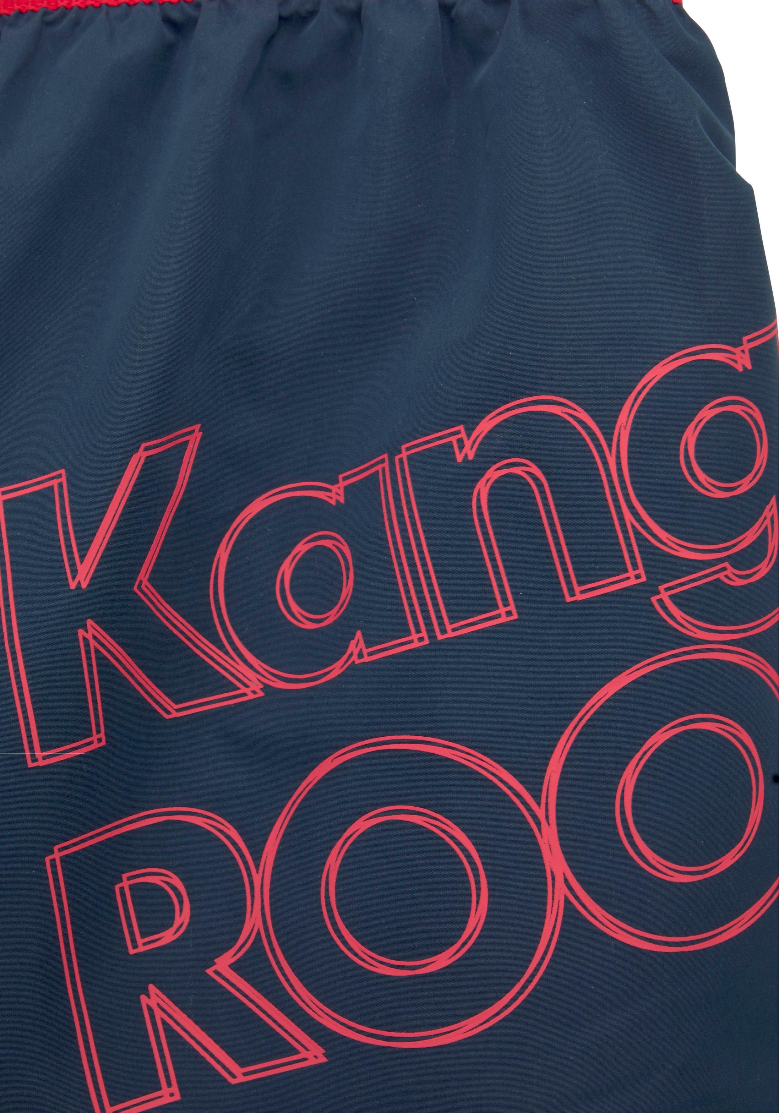KangaROOS Zwemshort Adams met groot logo-opschrift