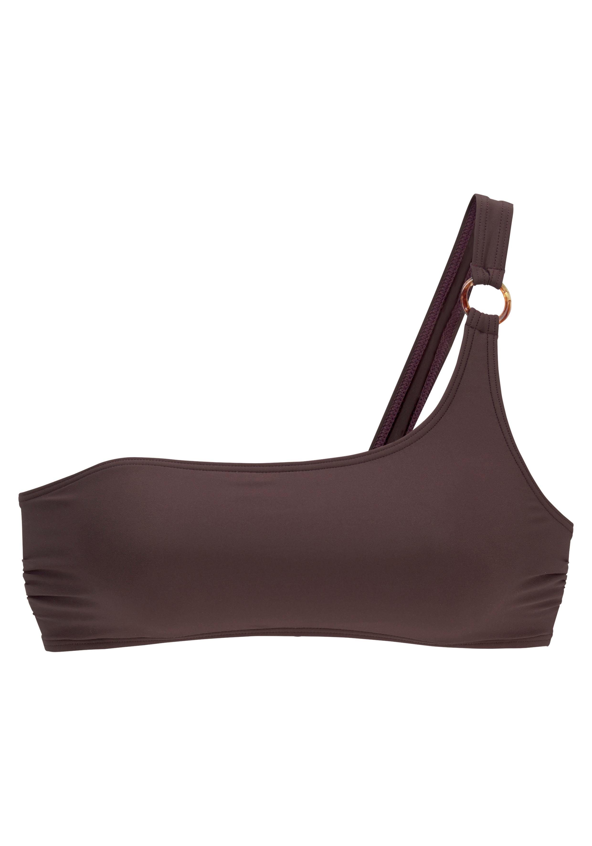 s.Oliver RED LABEL Beachwear Bustierbikinitop Rome met one-shouldermodel