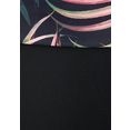 lascana bikinibroekje reese met omslagband en palmboomprint multicolor