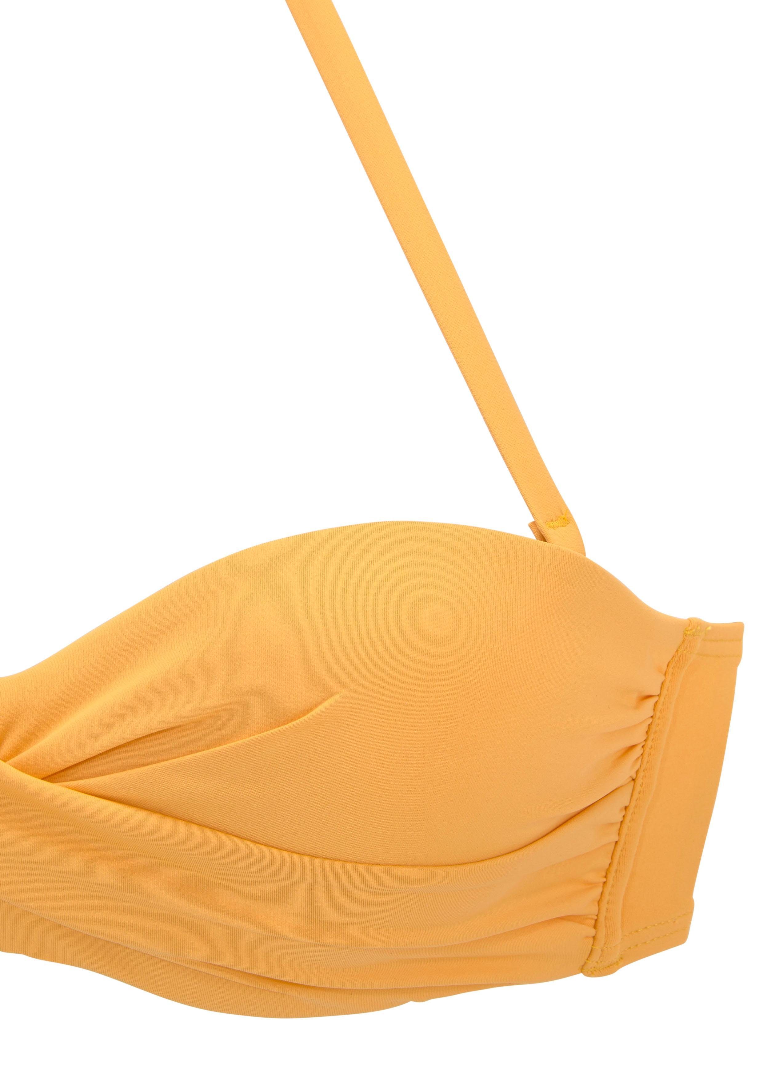 s.Oliver RED LABEL Beachwear Beugelbikinitop in bandeaumodel Rome in wikkellook