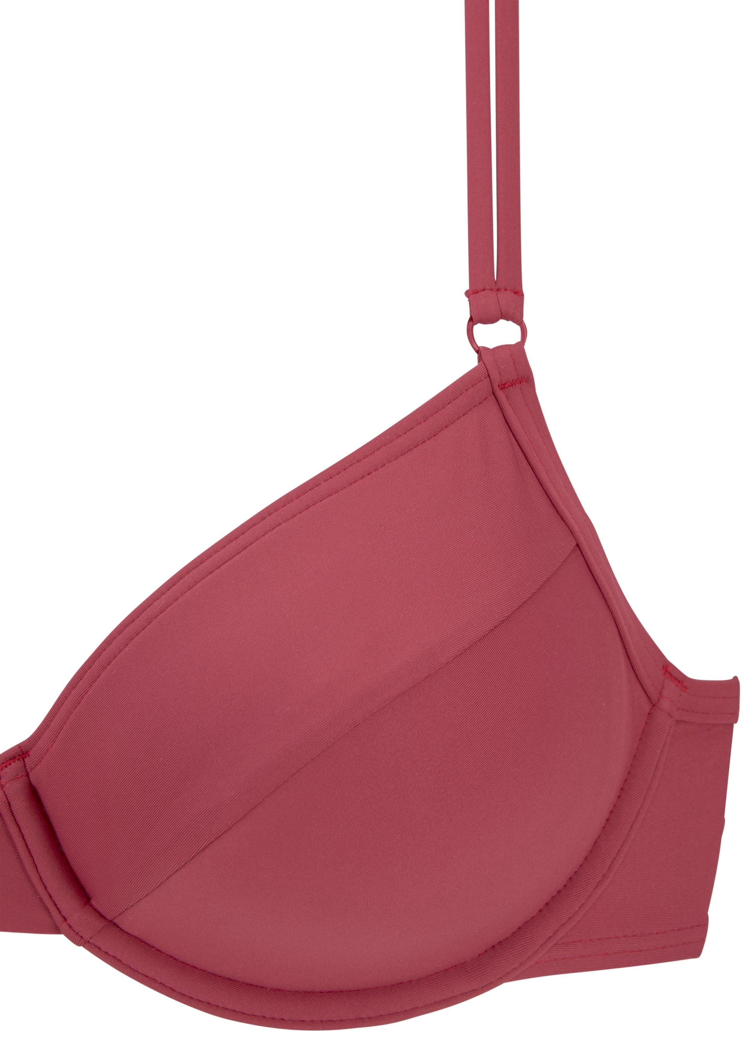 s.Oliver RED LABEL Beachwear Bikinitop met beugels Rome in verschillende unikleuren beugel bikini's maat 36 F rood