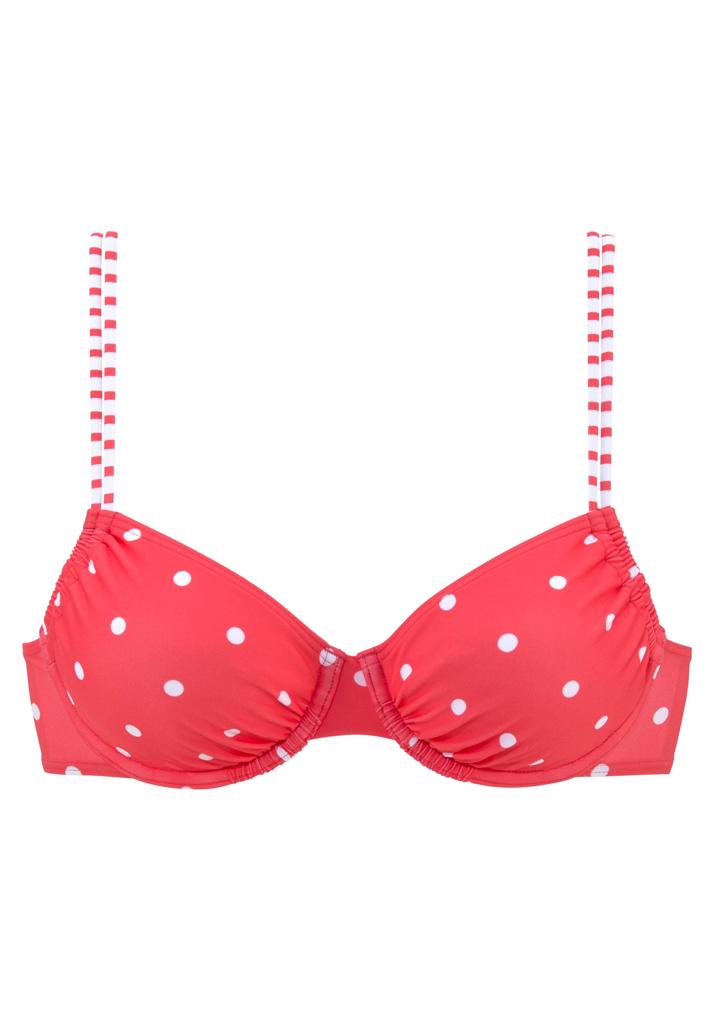 s.Oliver RED LABEL Beachwear Bikinitop met beugels AUDREY in mix van stippen en strepen