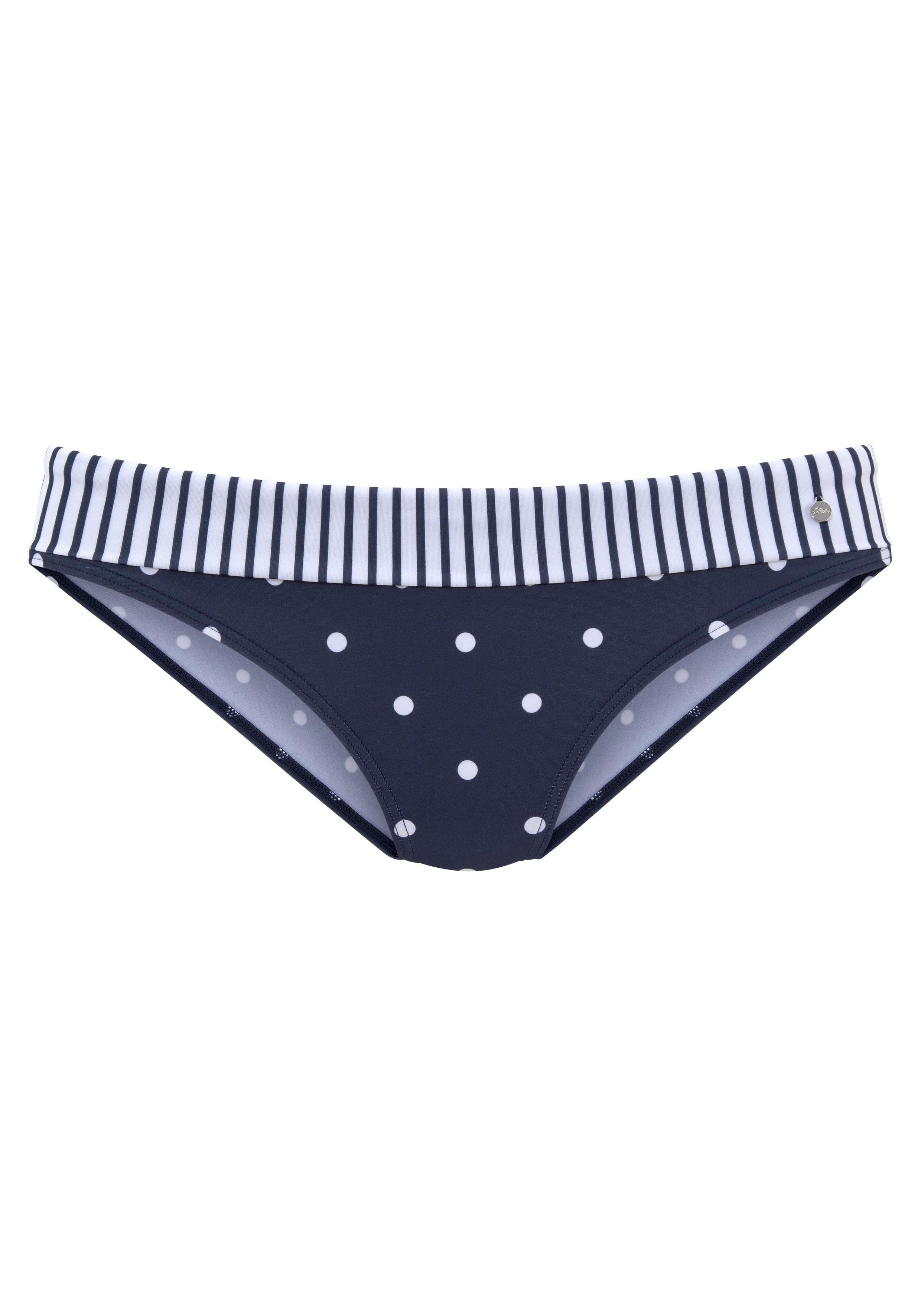 s.Oliver RED LABEL Beachwear Bikinibroekje AUDREY met omslagband en motievenmix